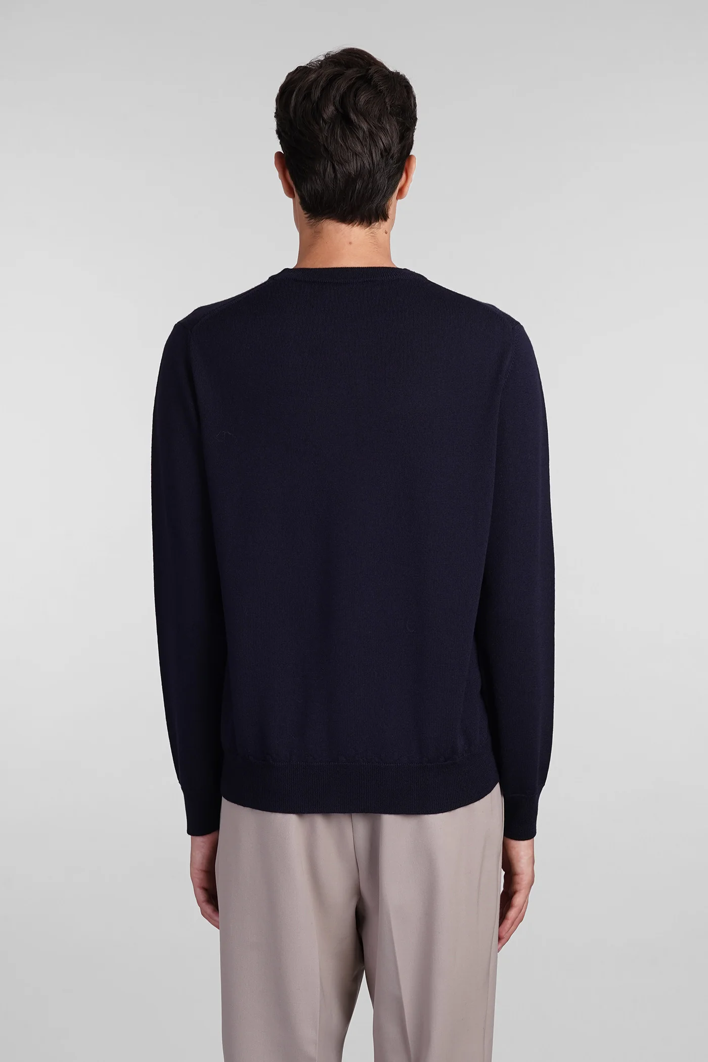 Knitwear in blue wool - Image 3