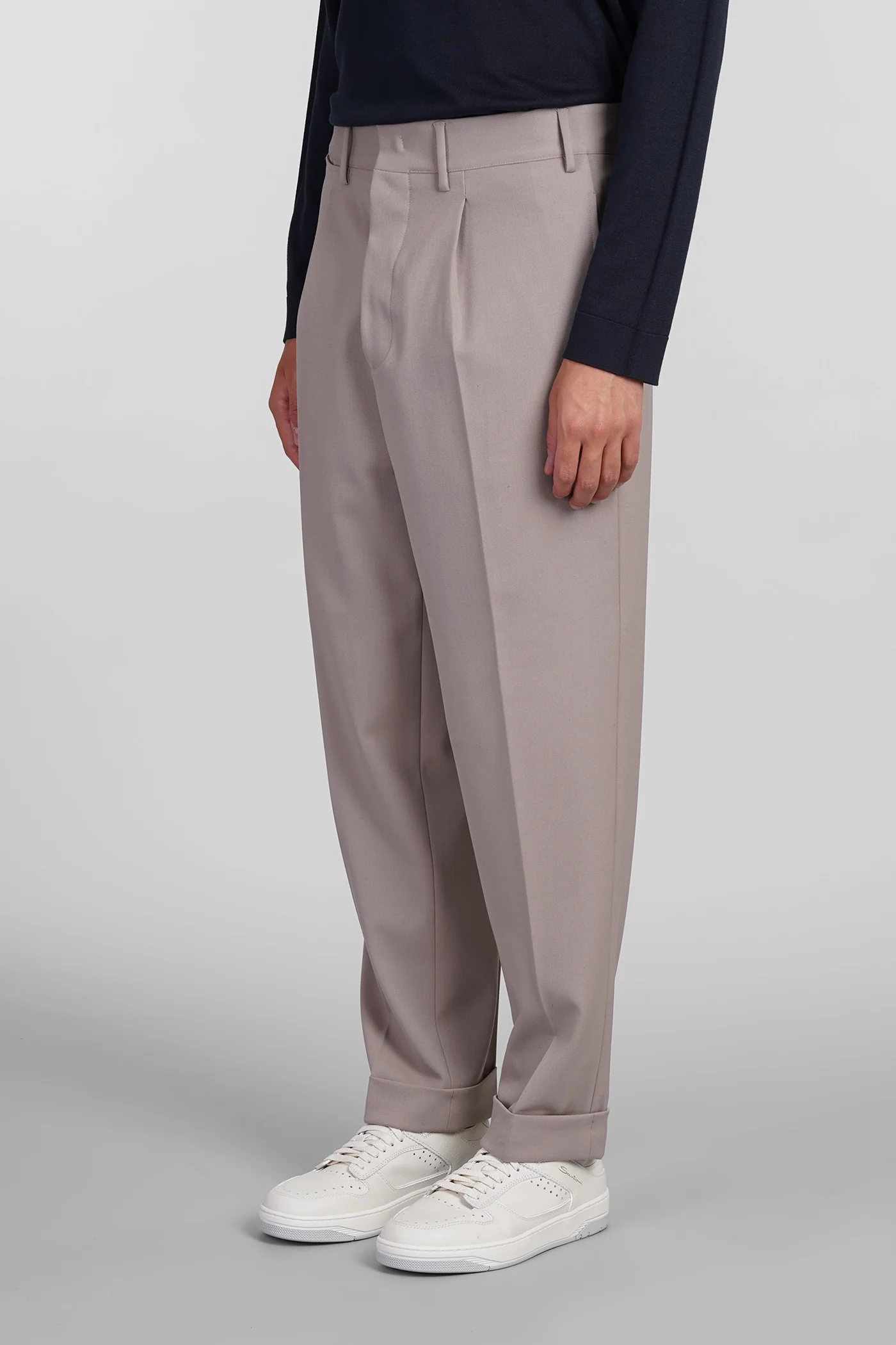 Pants in beige polyester - Image 4