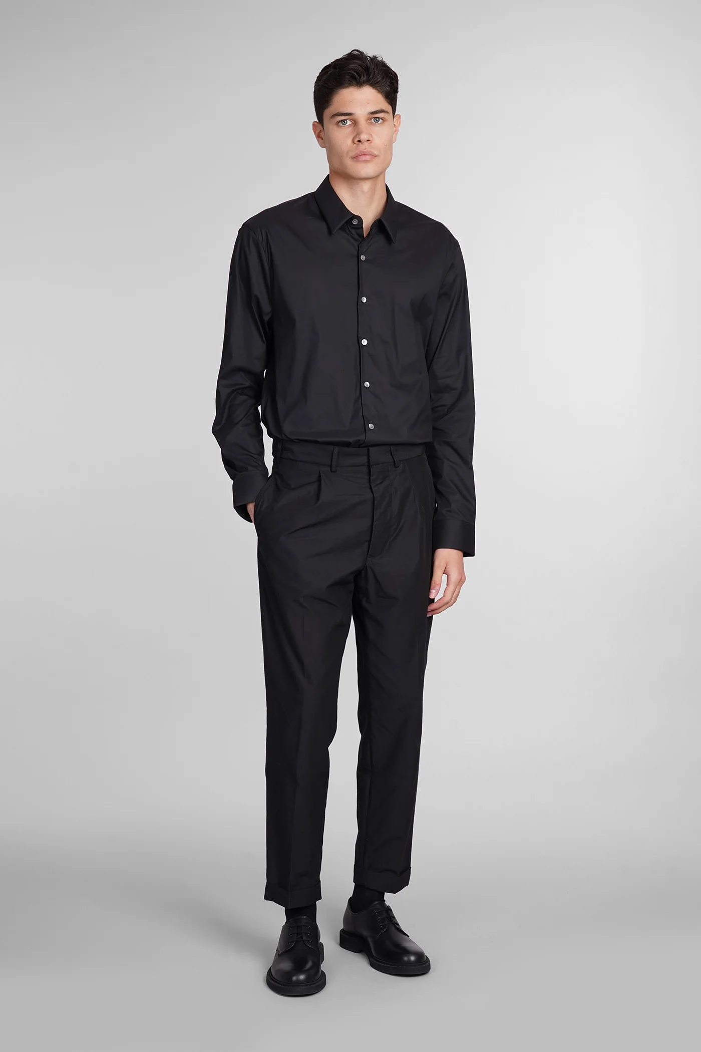 Pants in black cotton - Image 2