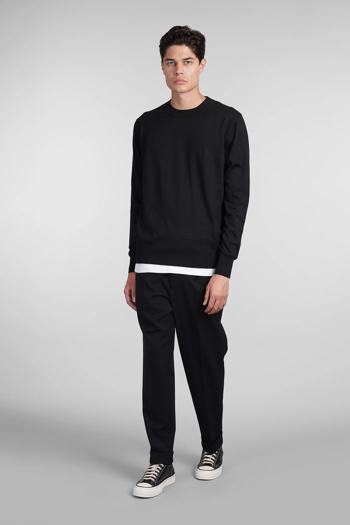 Pants in black polyester - Image 2