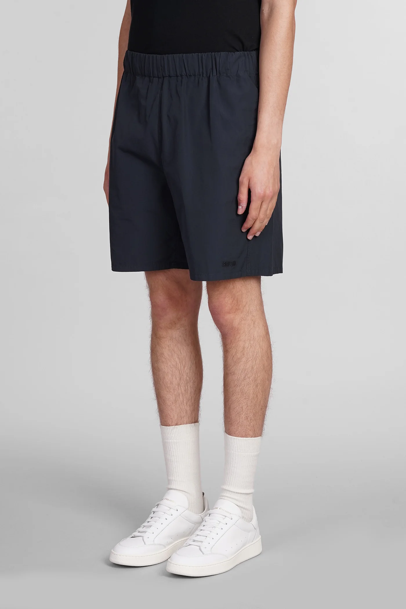 Shorts in blue cotton - Image 4