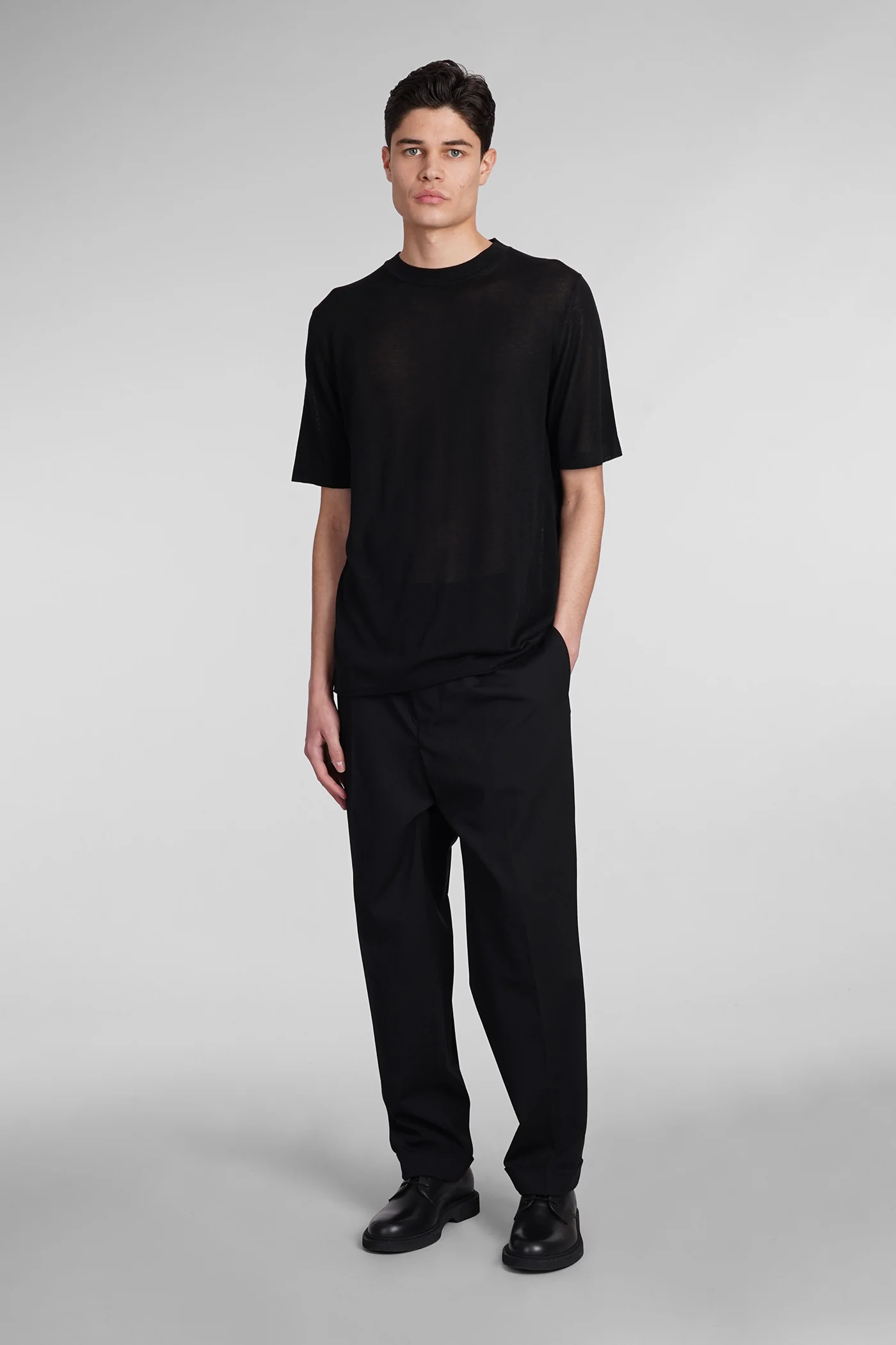 T-Shirt in black polyamide polyester - Image 2