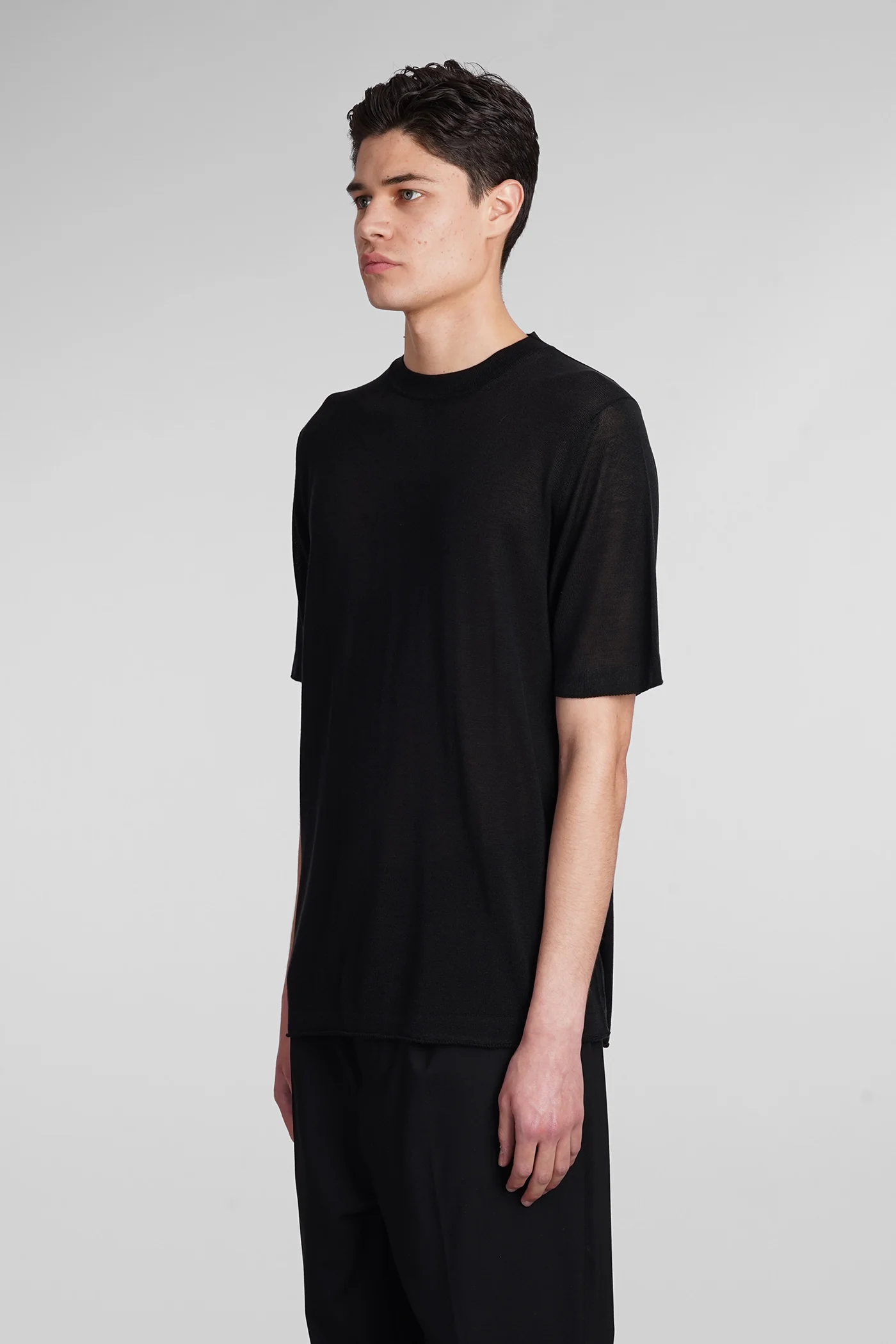 T-Shirt in black polyamide polyester - Image 4
