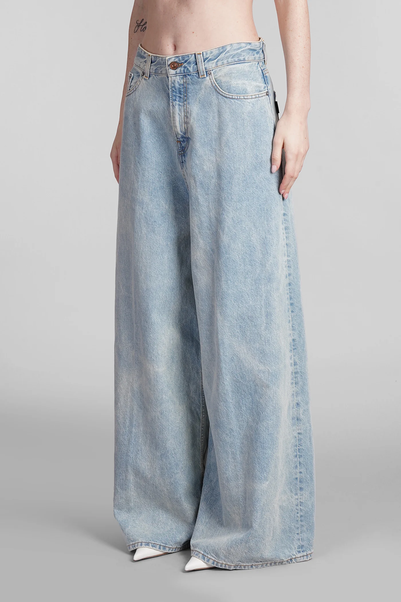 Big bethany Jeans in blue cotton - Image 2