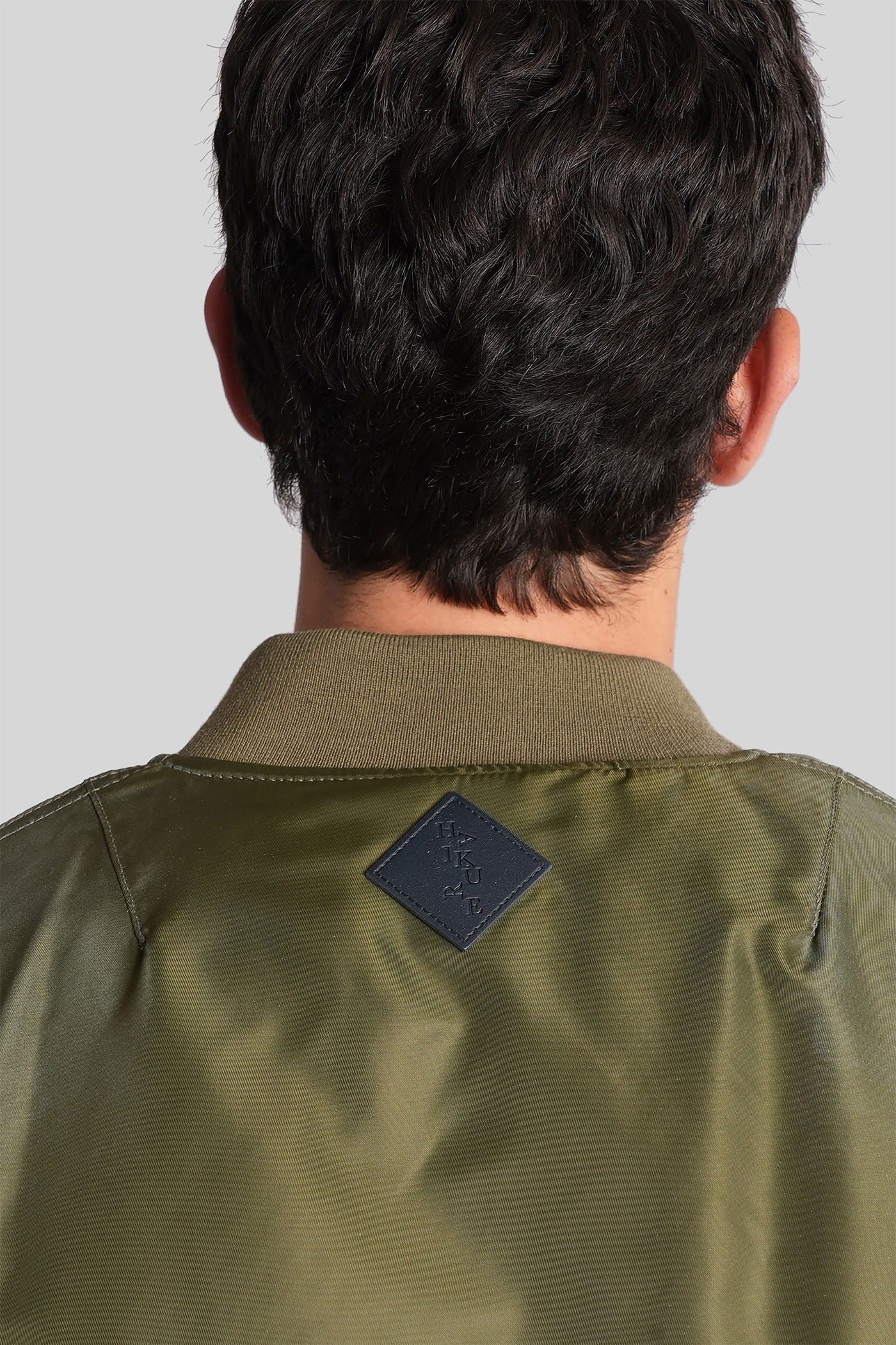 Chad ito Bomber Jacket in green nylon - Image 5
