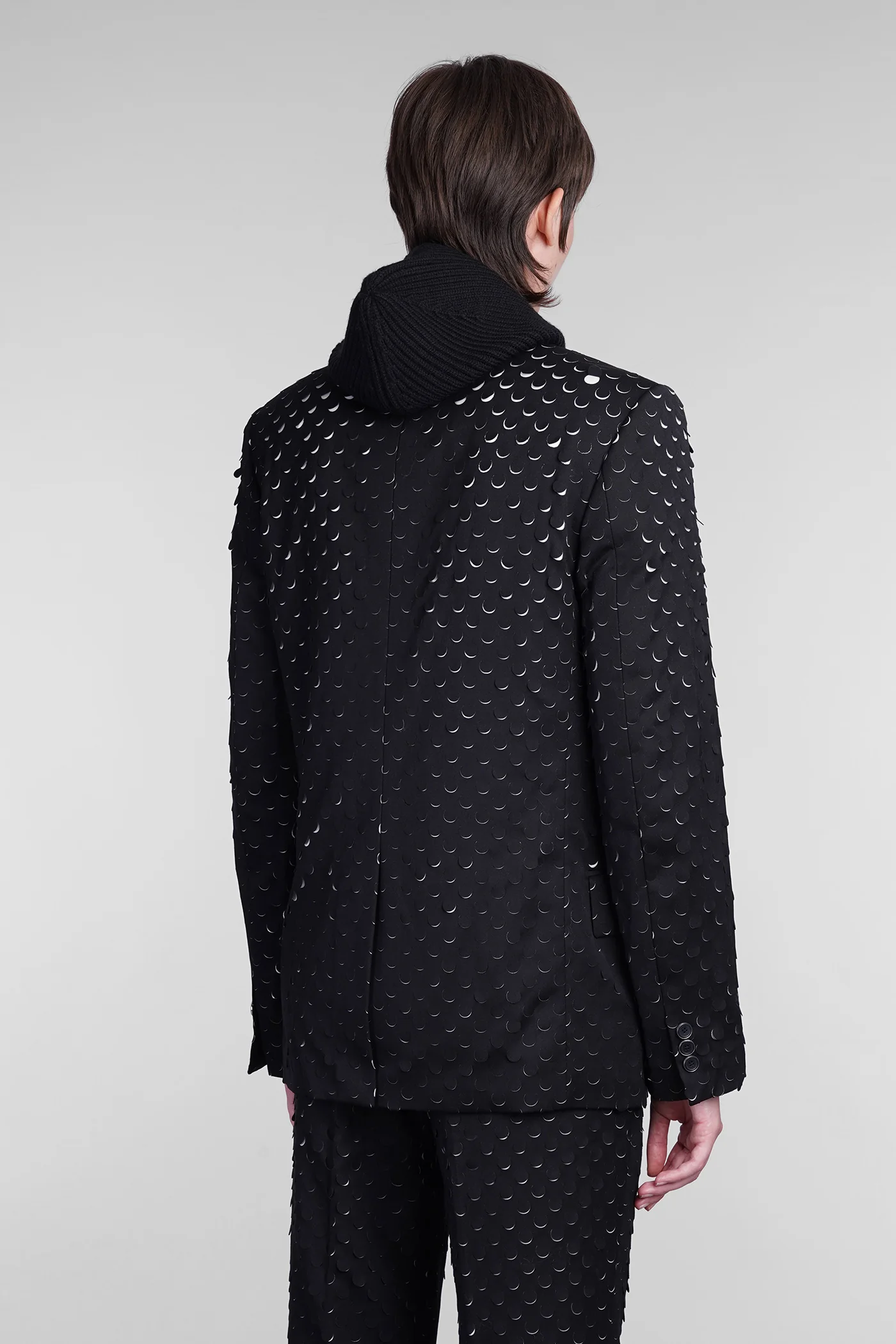 Blazer in black polyester - Image 3