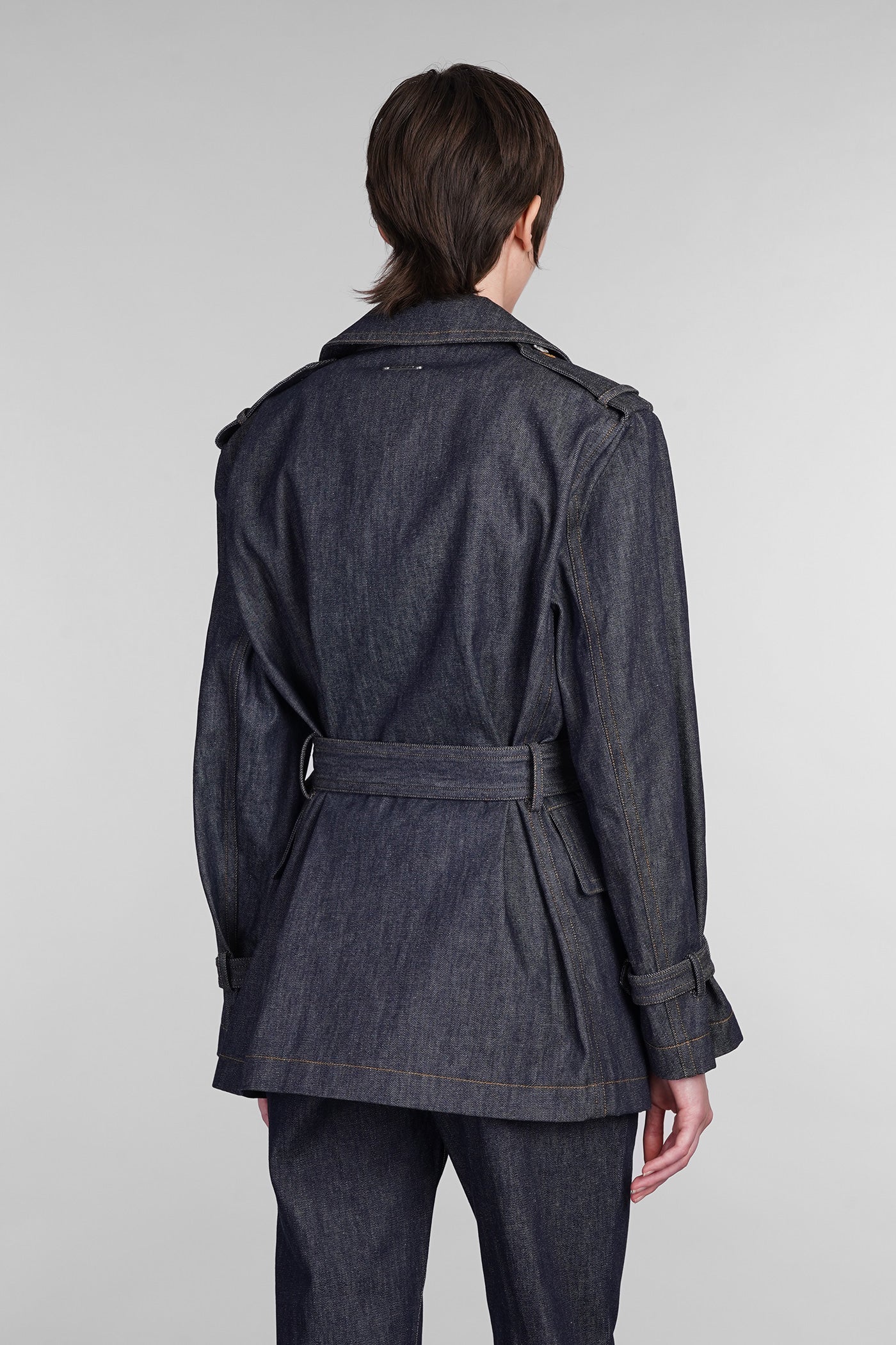 Denim Jackets in blue cotton - Image 3