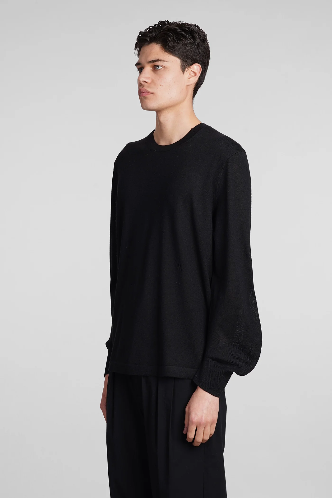 Knitwear in black wool - Image 4
