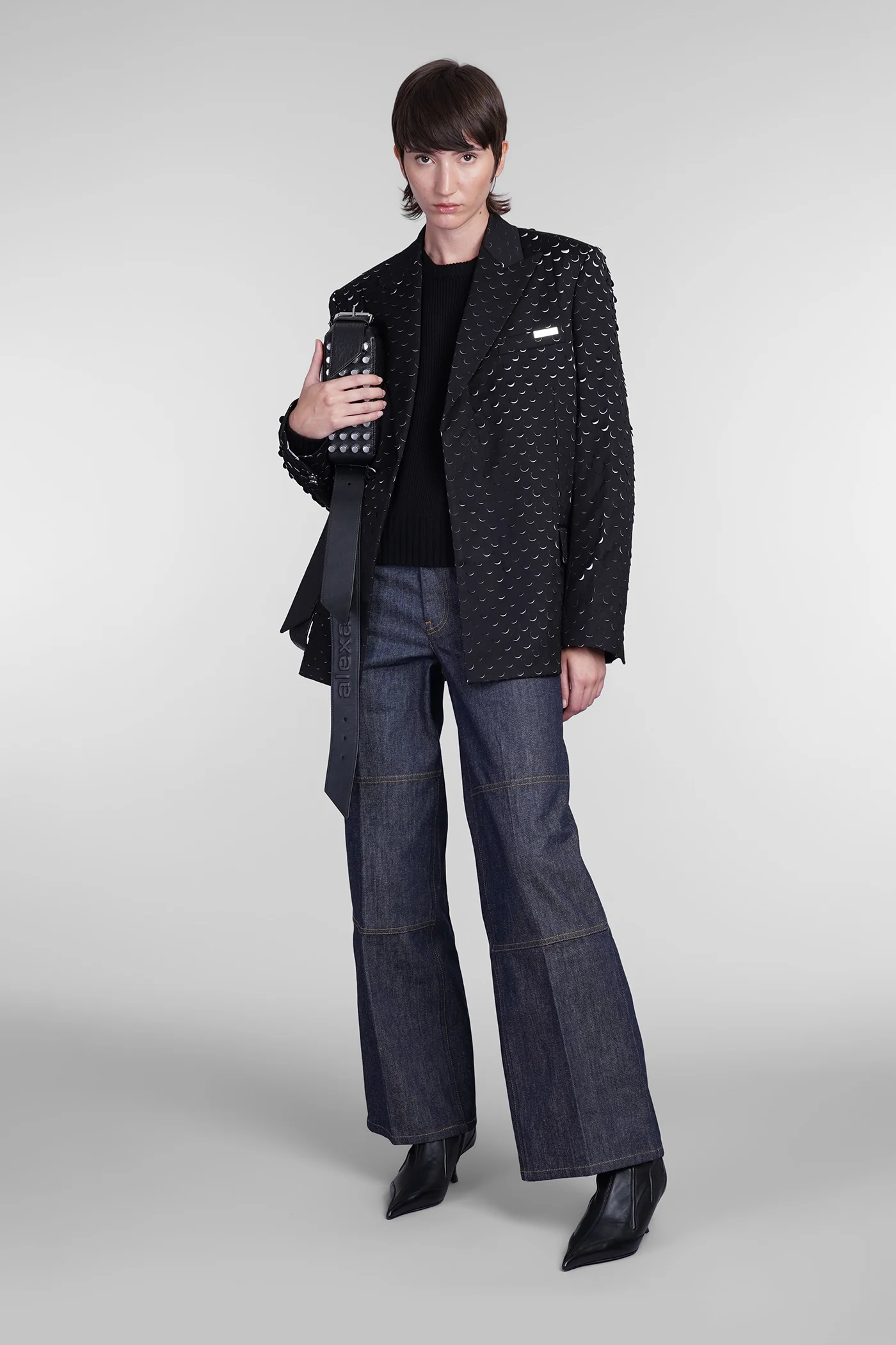 Knitwear in black wool - Image 2