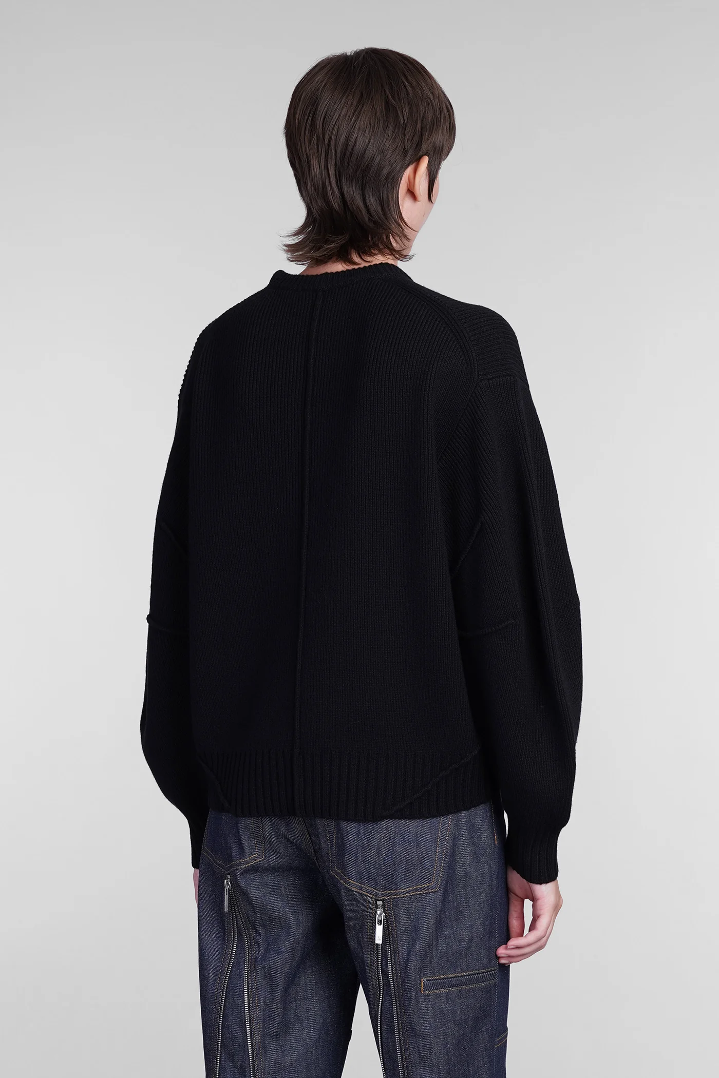 Knitwear in black wool - Image 3