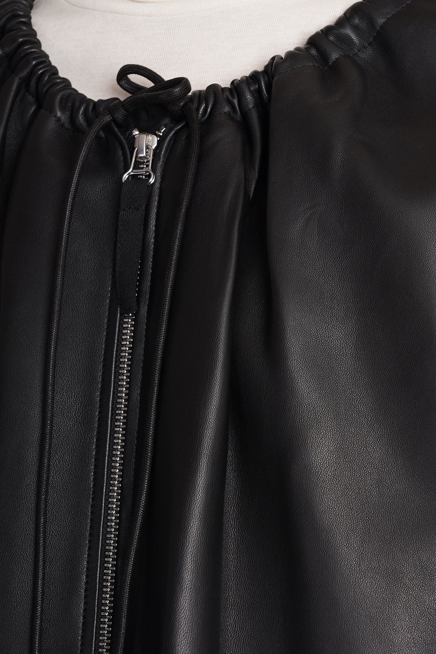 Leather jacket in black leather - Image 5