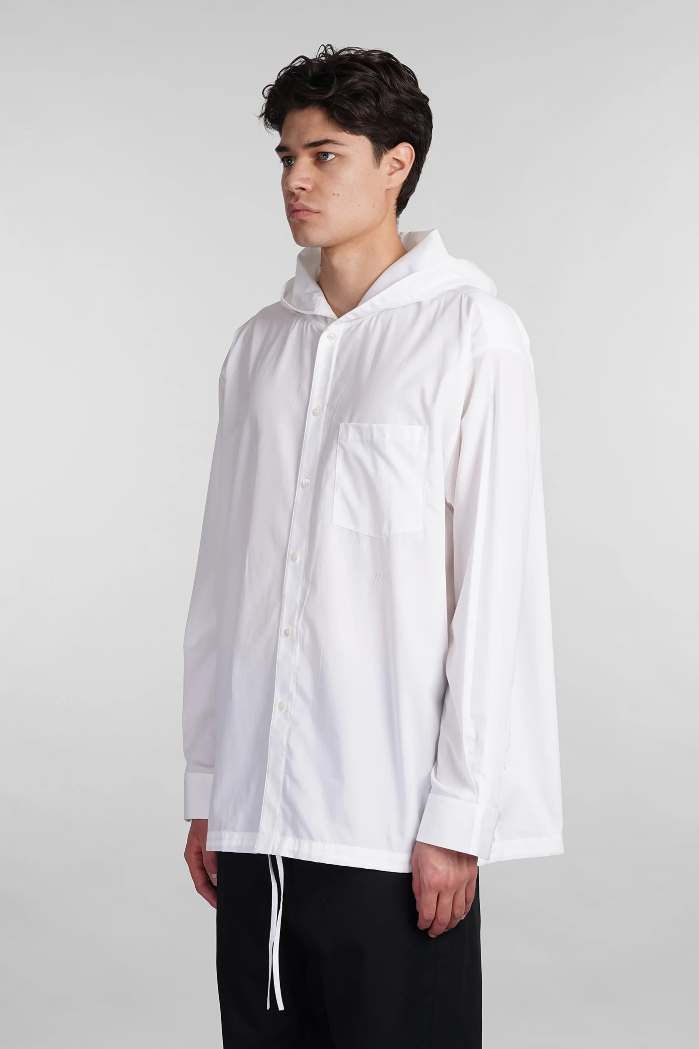 Shirt in white cotton - Image 4