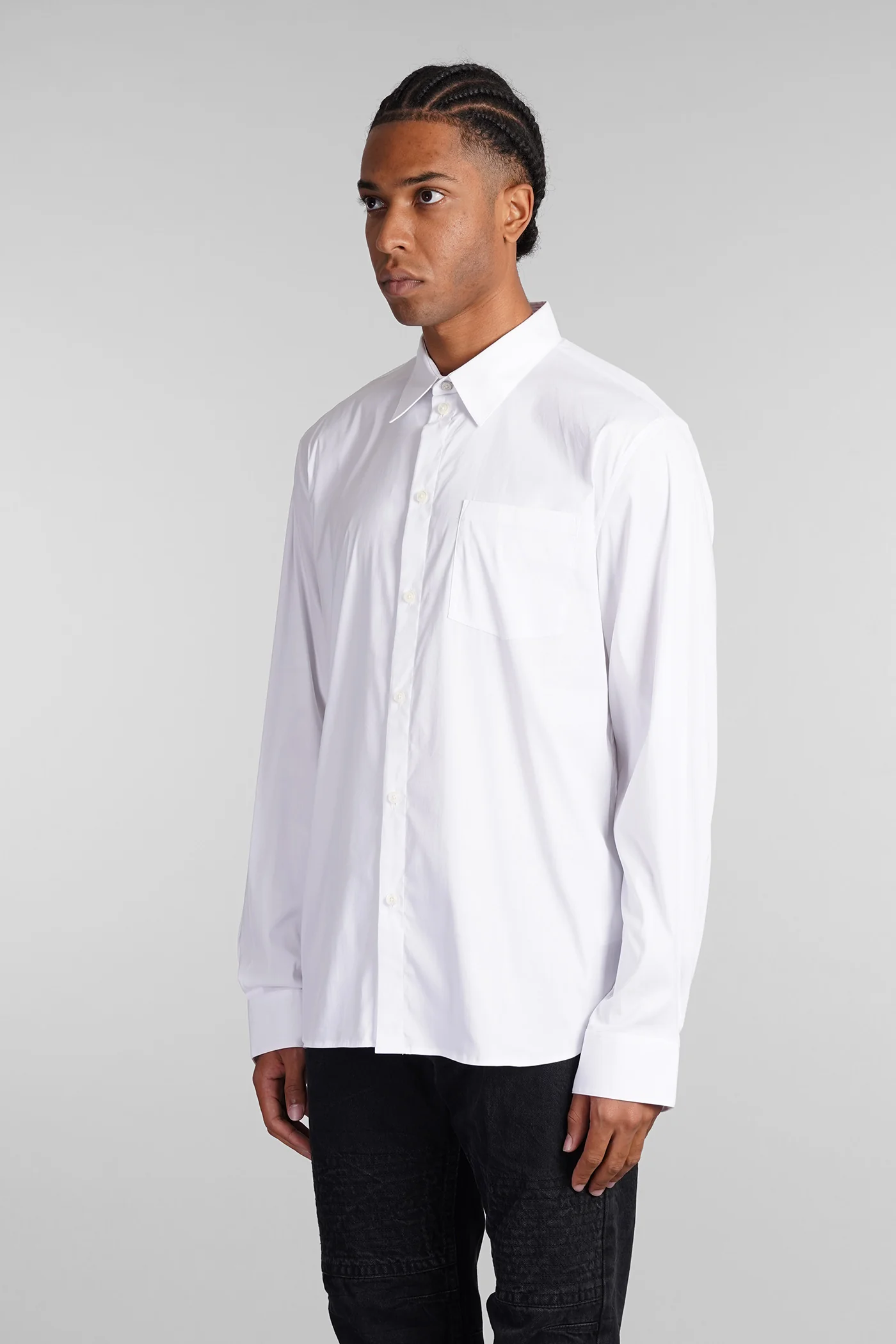 Shirt in white cotton - Image 4