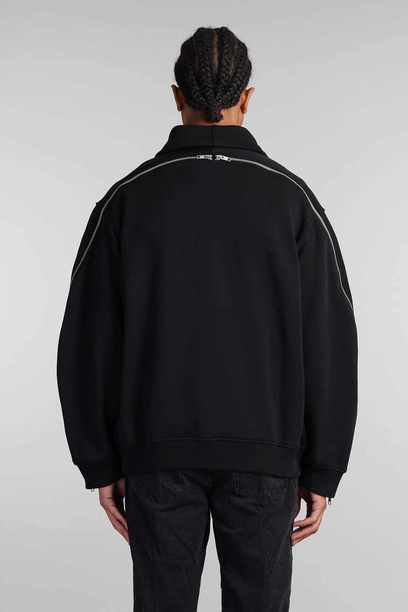 Sweatshirt in black cotton - Image 3