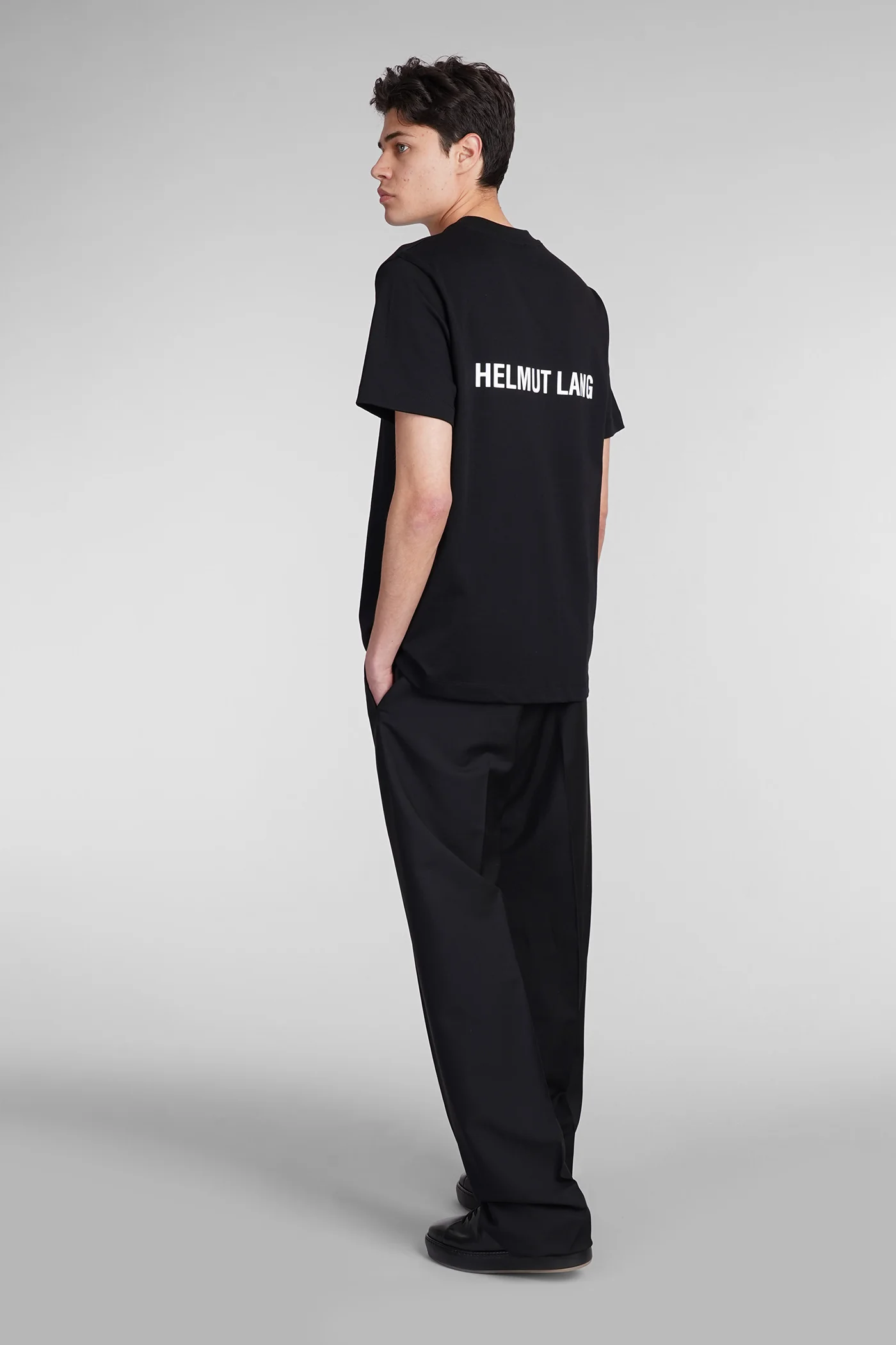 T-Shirt in black cotton - Image 2