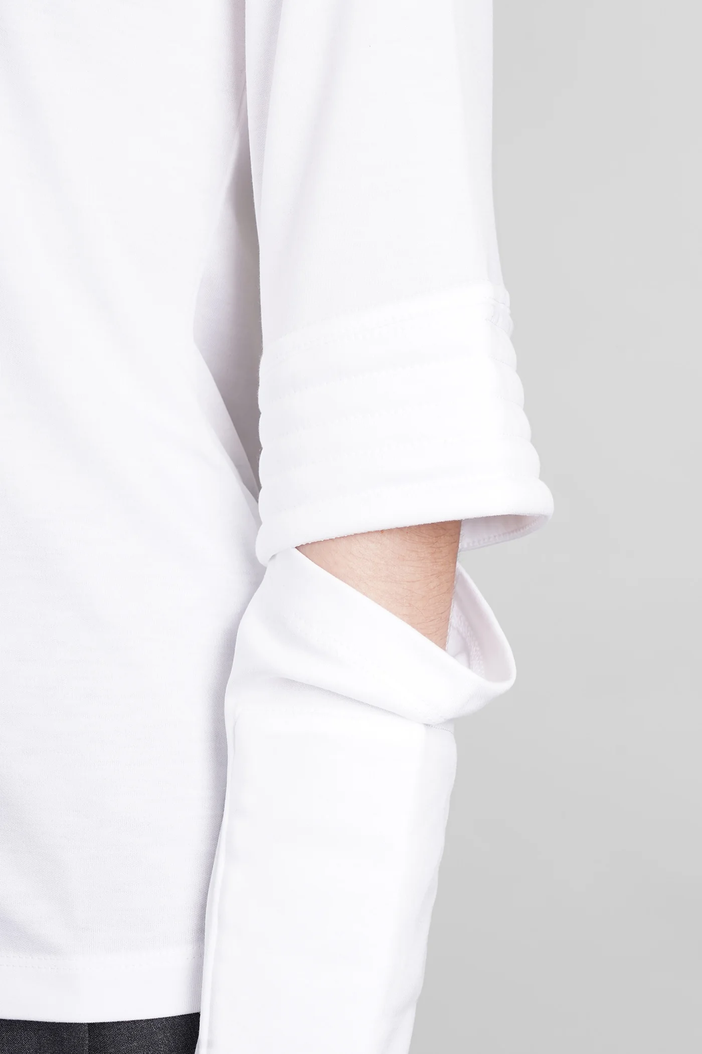 T-Shirt in white wool and polyester - Image 5