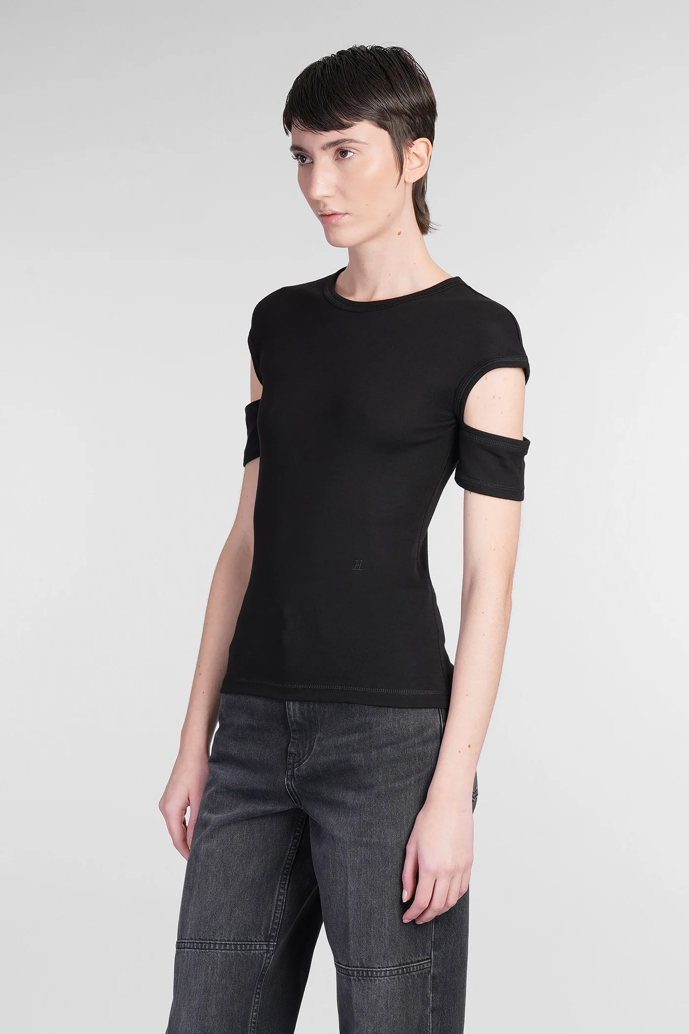 Topwear in black cotton - Image 4