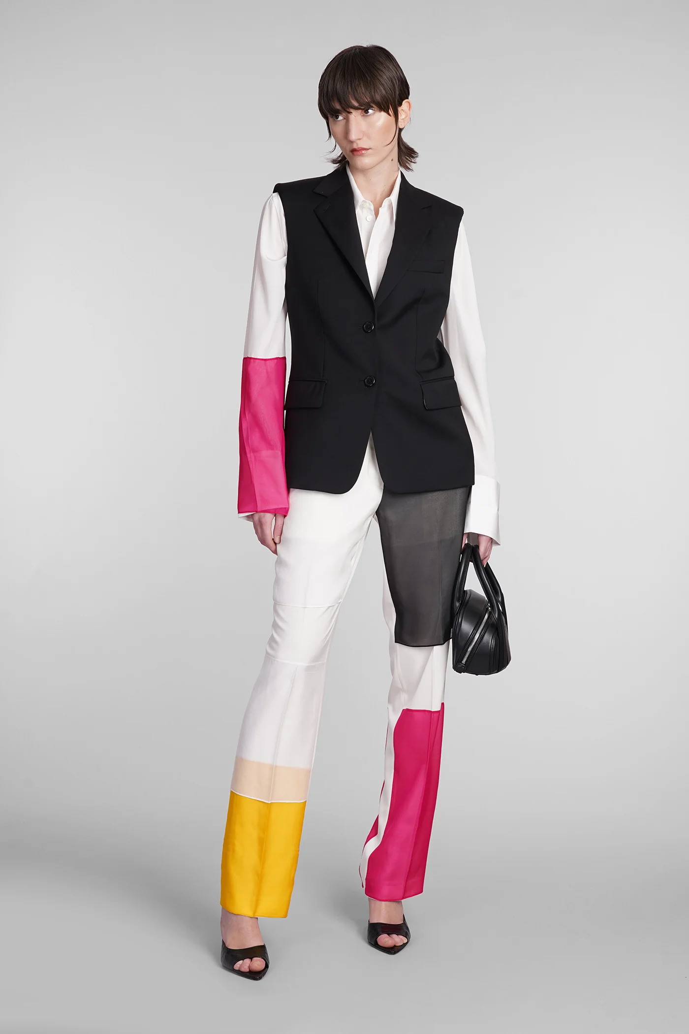 Vest in black wool - Image 2