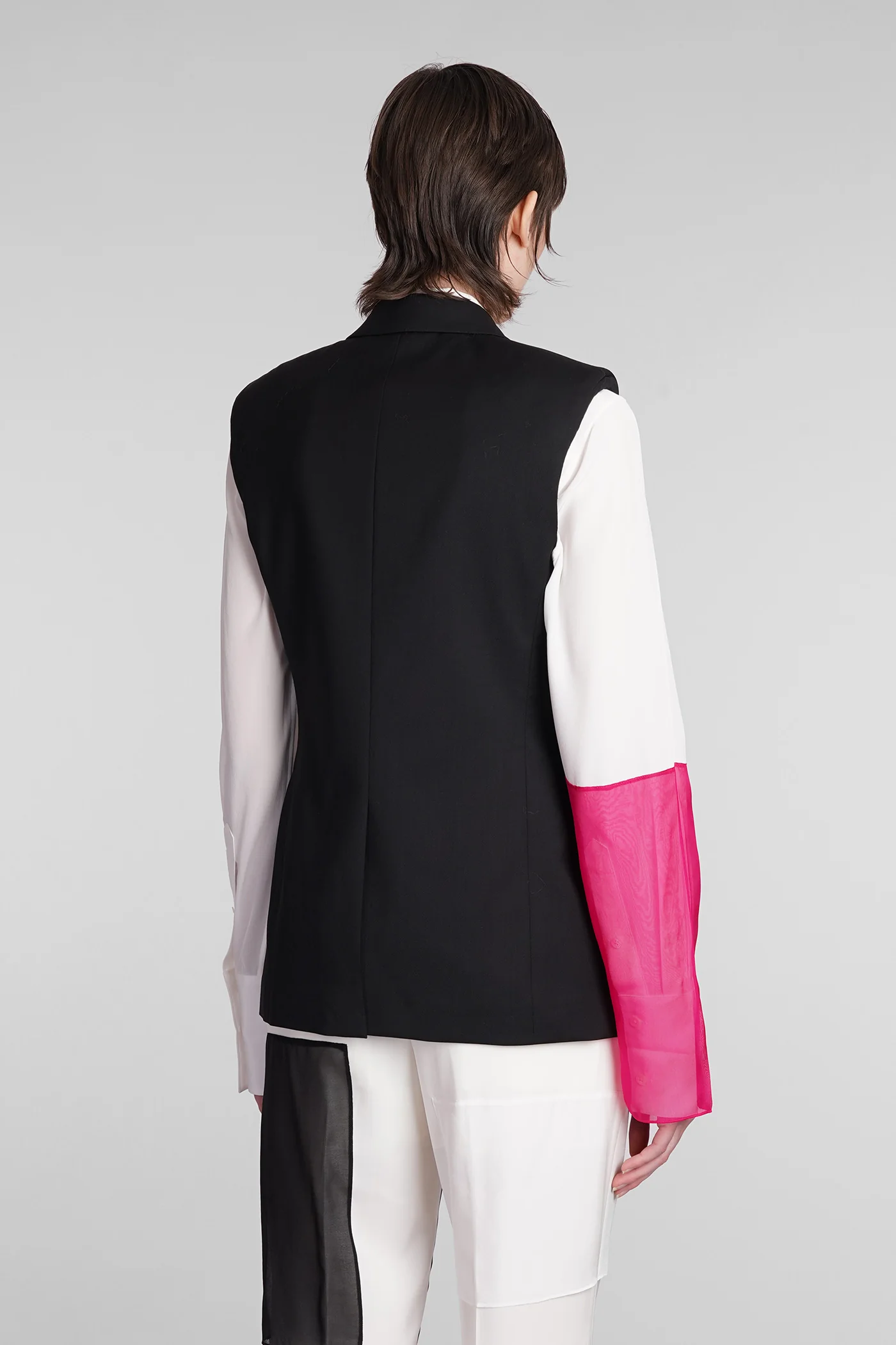 Vest in black wool - Image 3