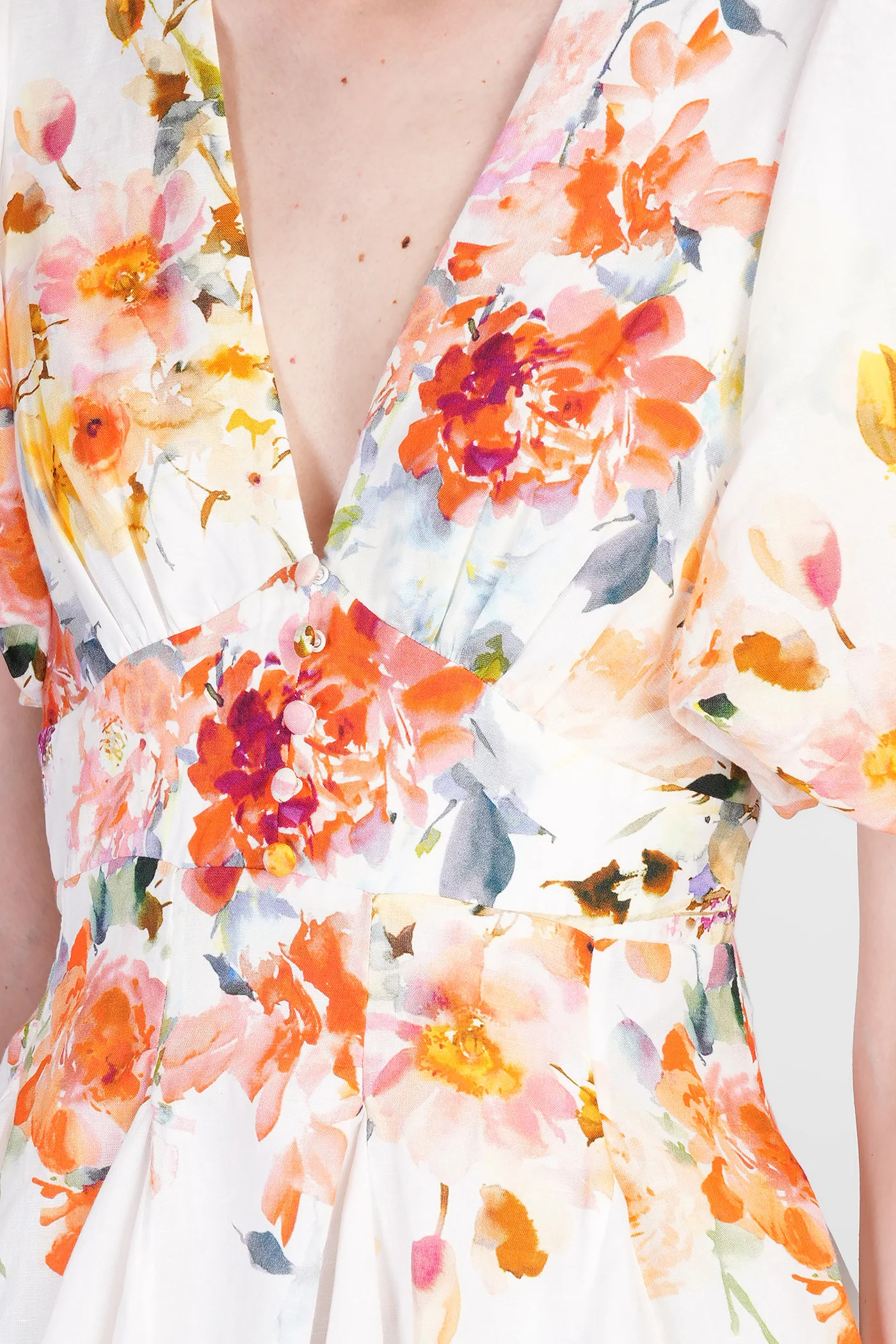 Mini dress in multicolor cotton - Image 5