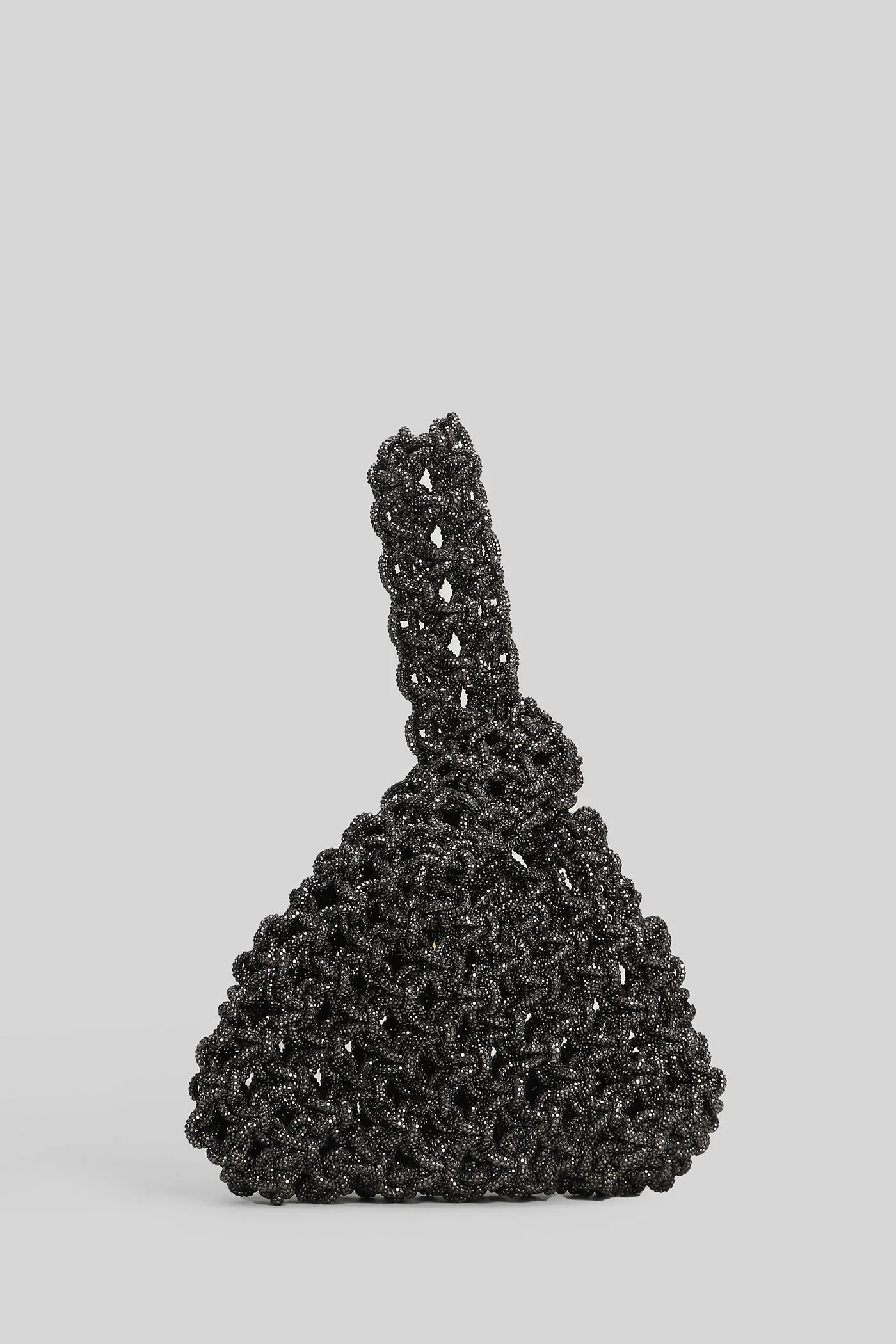Niky Hand bag in black Resin - Image 3