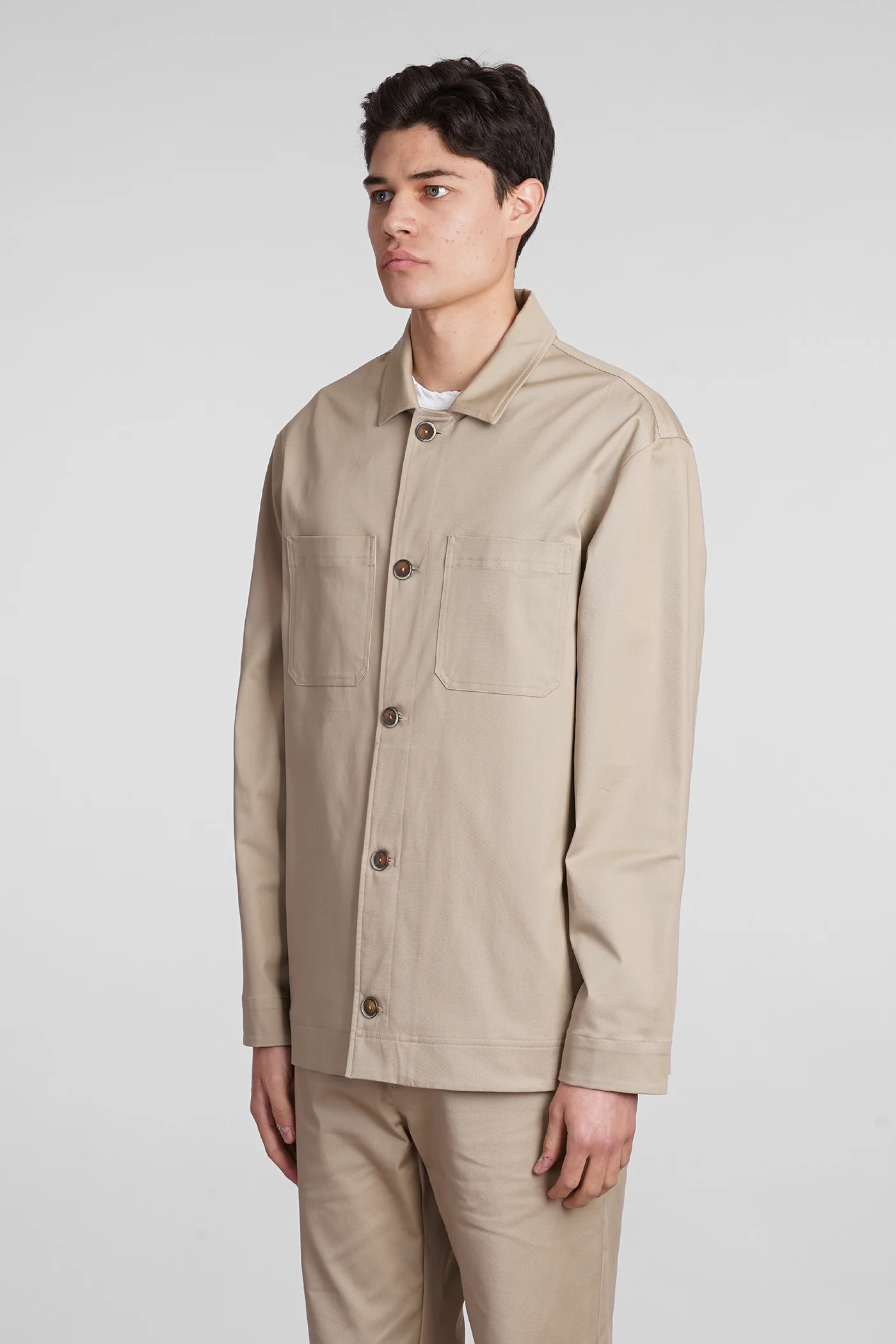 Sandy sz Casual jacket in beige cotton - Image 4
