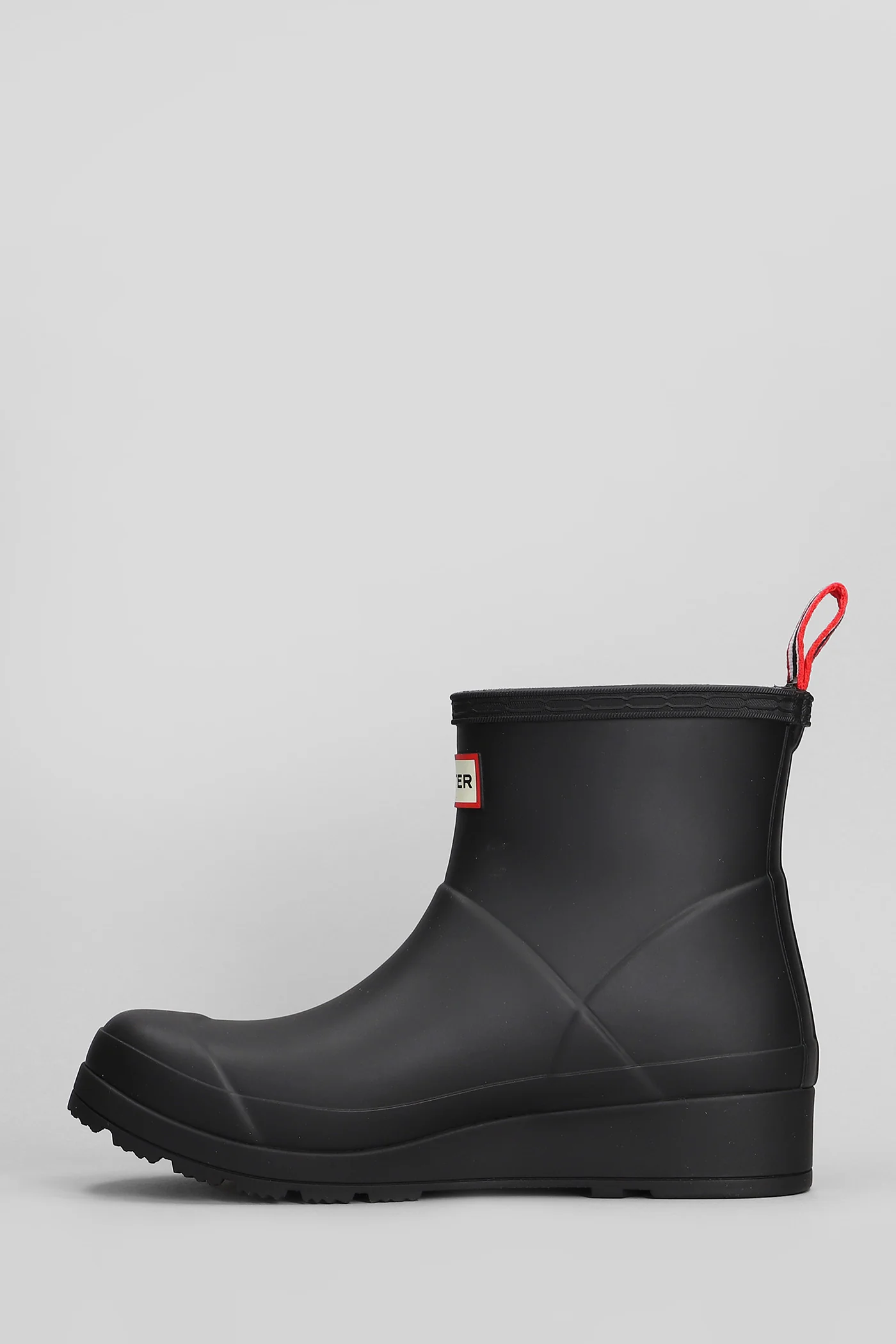 Play boot short low heels Ankle boots in black rubber/plasic - Image 3