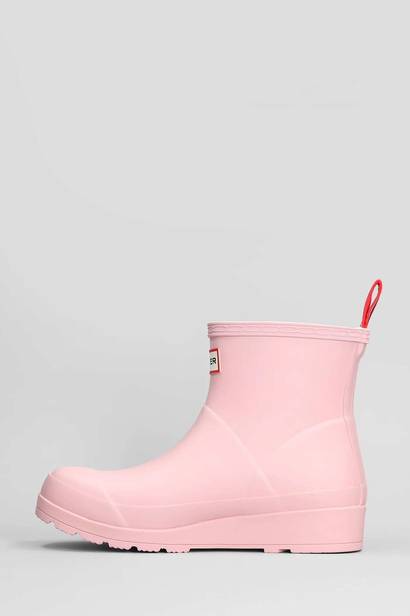 Play boot short low heels Ankle boots in rose-pink rubber/plasic - Image 3