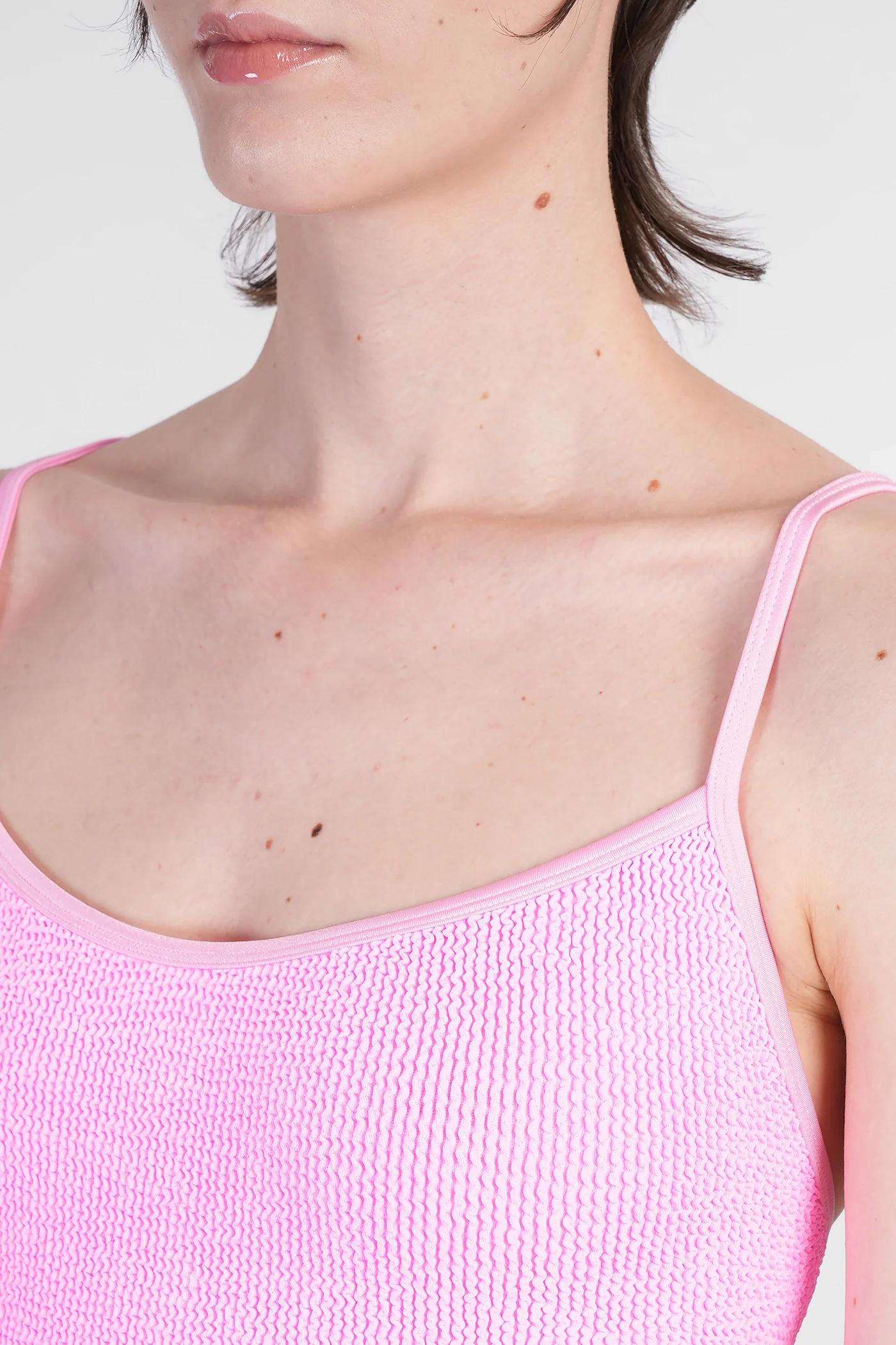 Pamela Swim Beachwear in rose-pink polyamide - Image 4