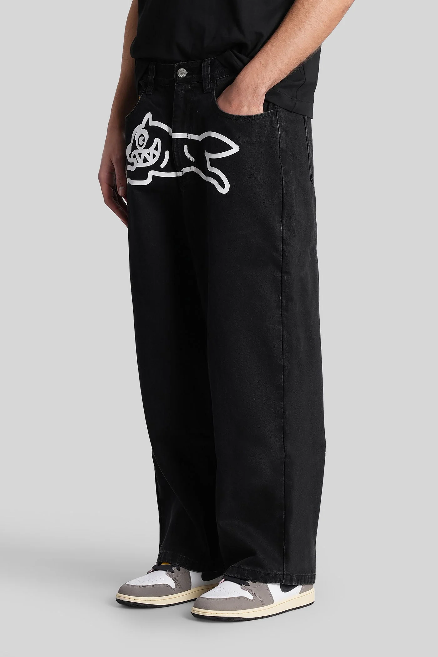 Jeans in black cotton - Image 4