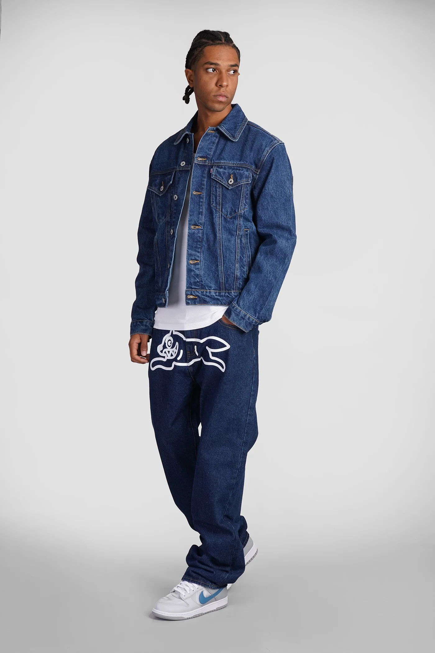 Jeans in blue cotton - Image 2