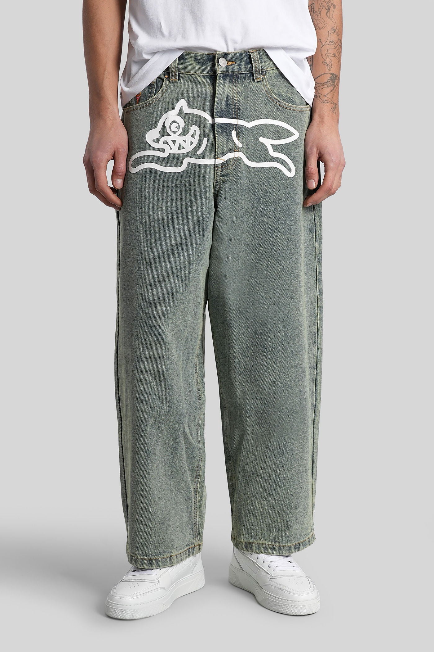 Jeans in blue cotton