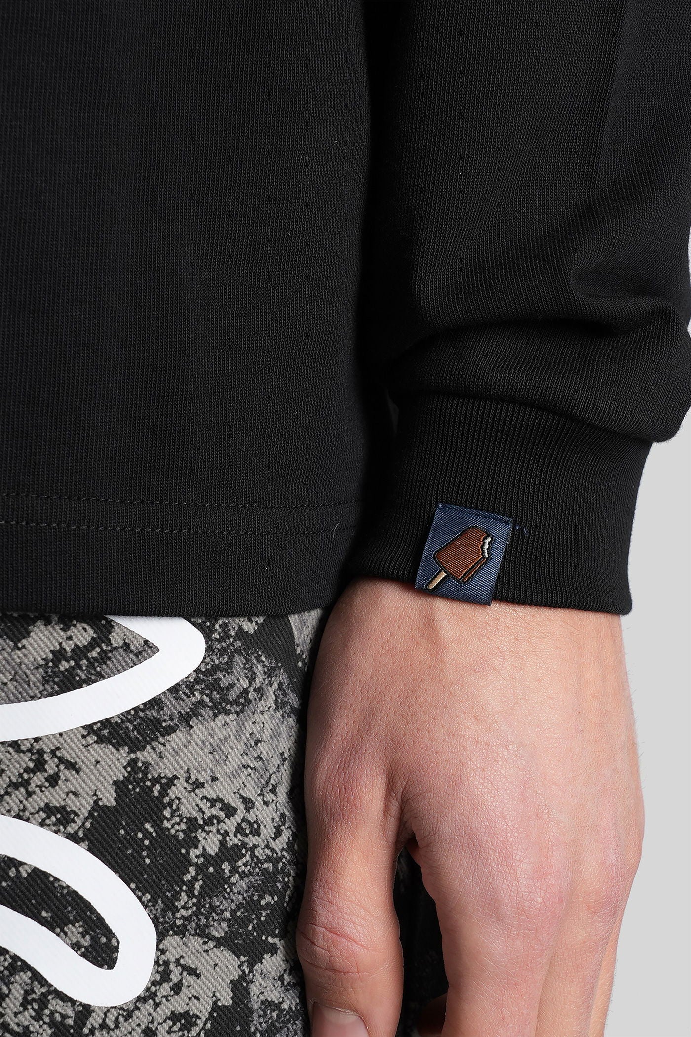 Polo in black cotton - Image 5