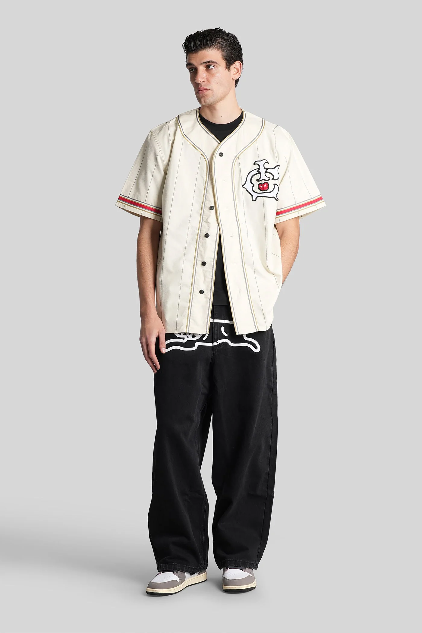 Shirt in beige cotton - Image 2