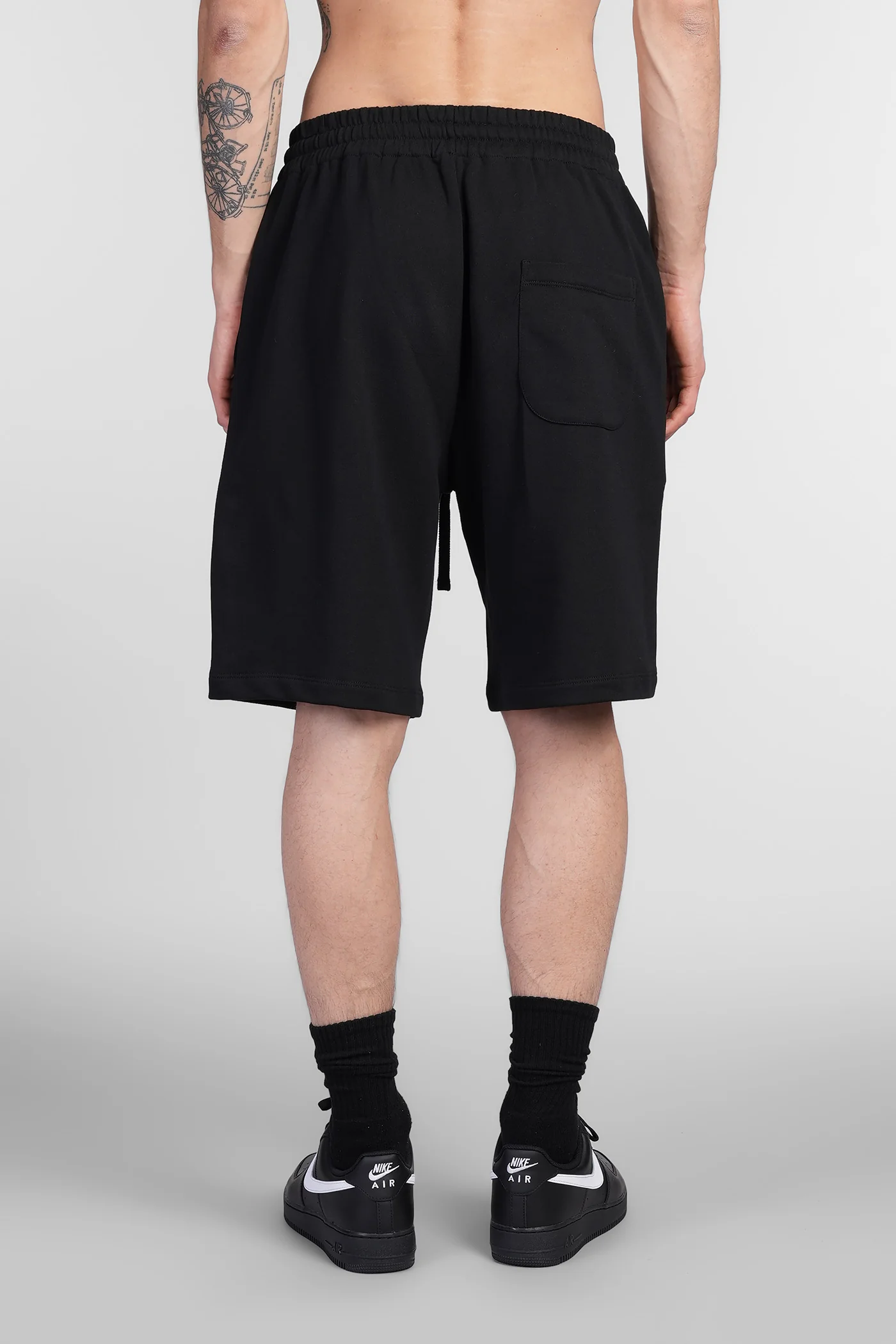 Shorts in black cotton - Image 3