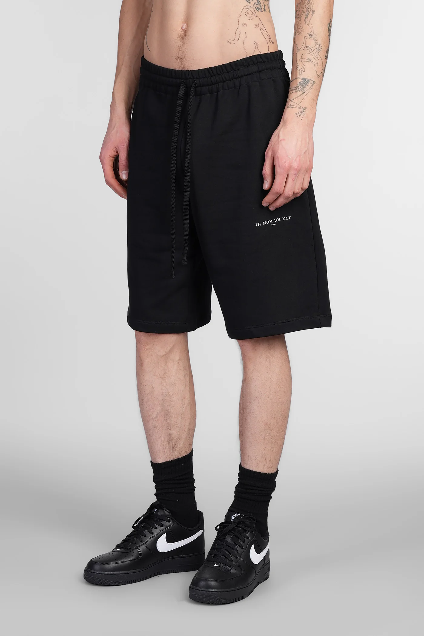 Shorts in black cotton - Image 4