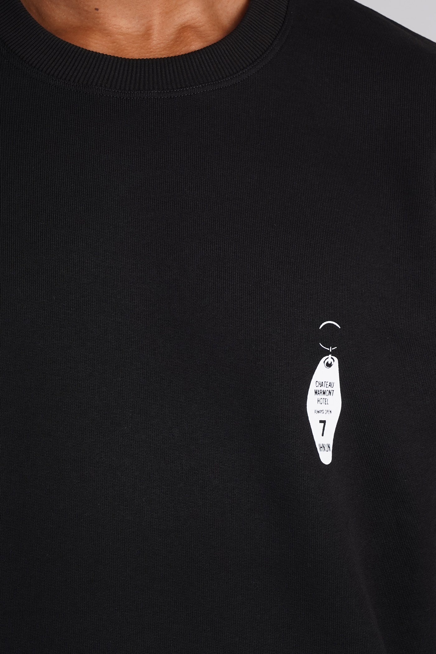 Sweatshirt in black cotton - Image 5