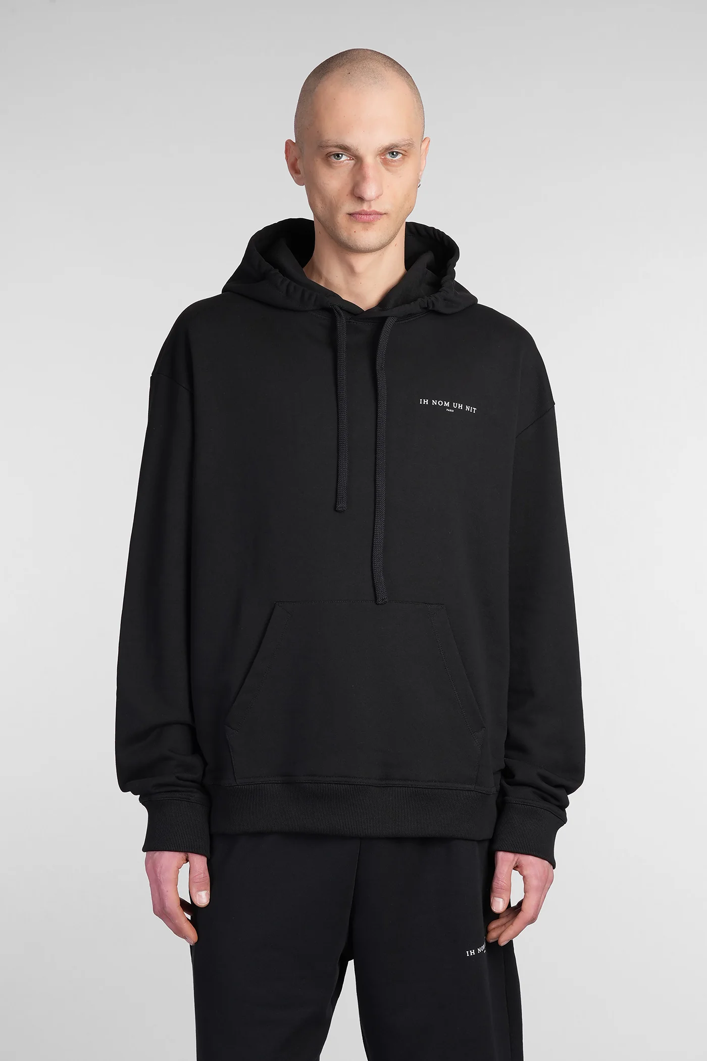 Sweatshirt in black cotton
