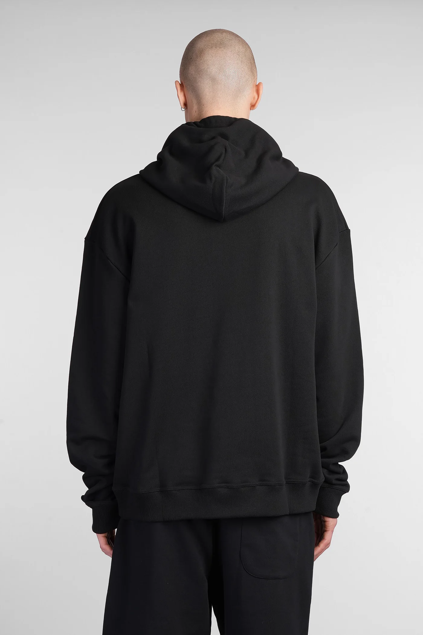 Sweatshirt in black cotton - Image 3