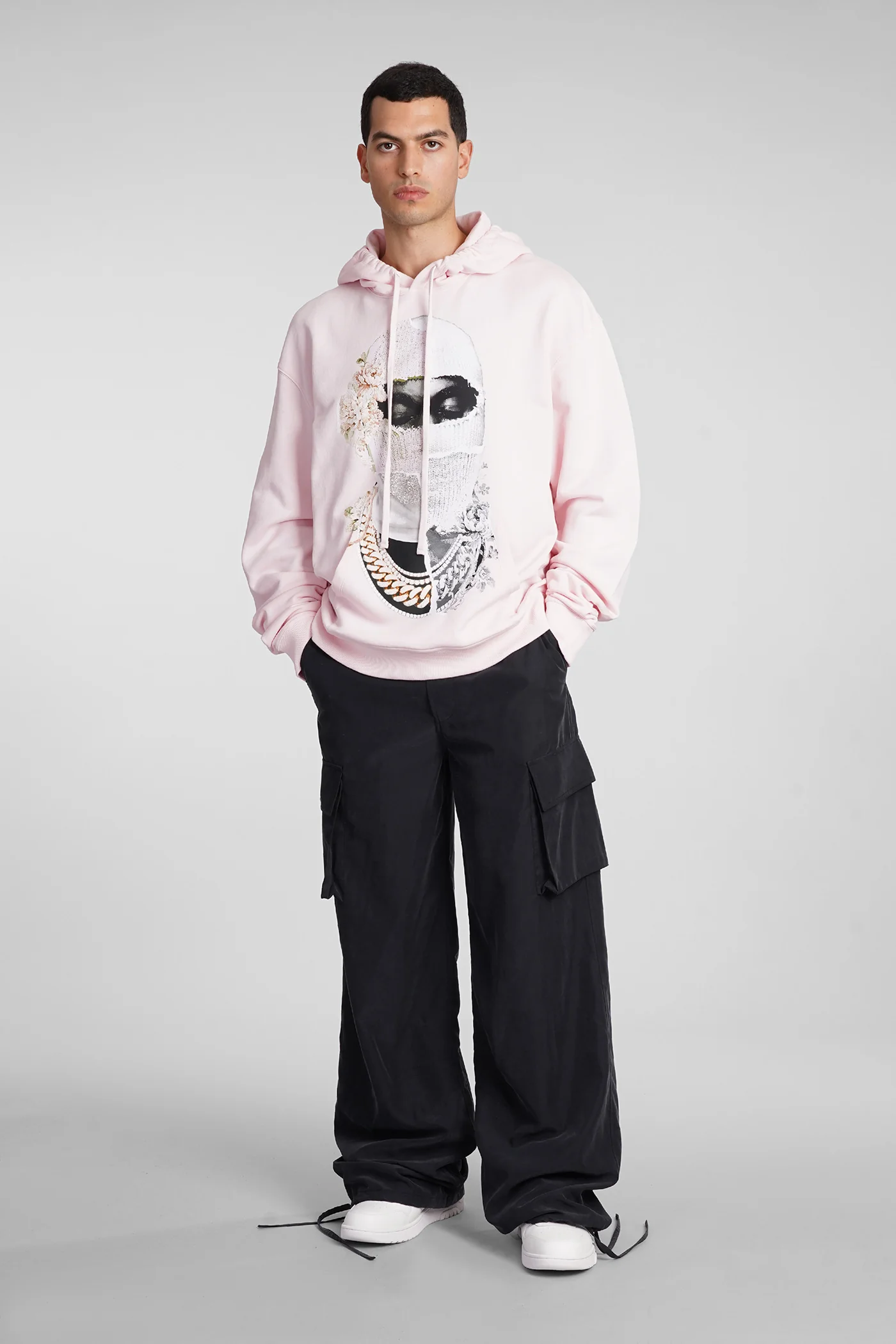 Sweatshirt in rose-pink cotton - Image 2