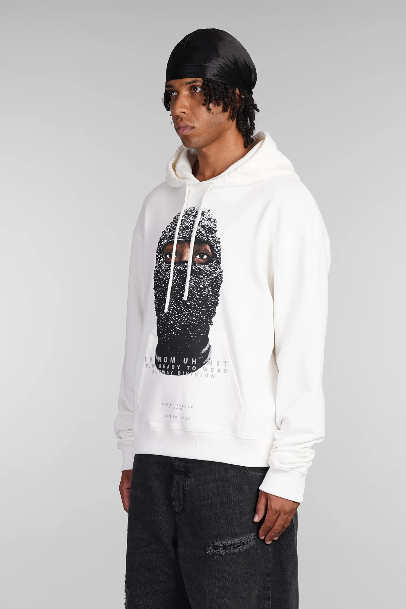 Sweatshirt in white cotton - Image 4