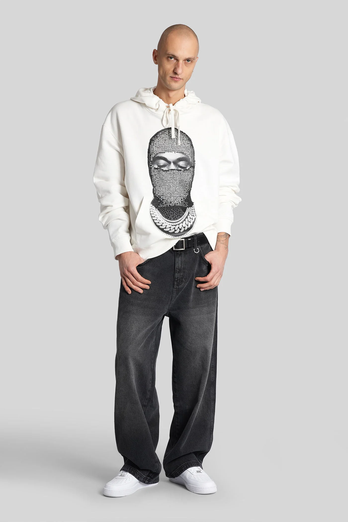 Sweatshirt in white cotton - Image 2