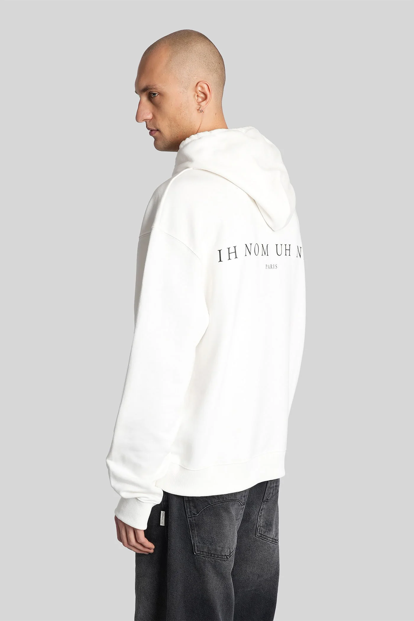 Sweatshirt in white cotton - Image 3