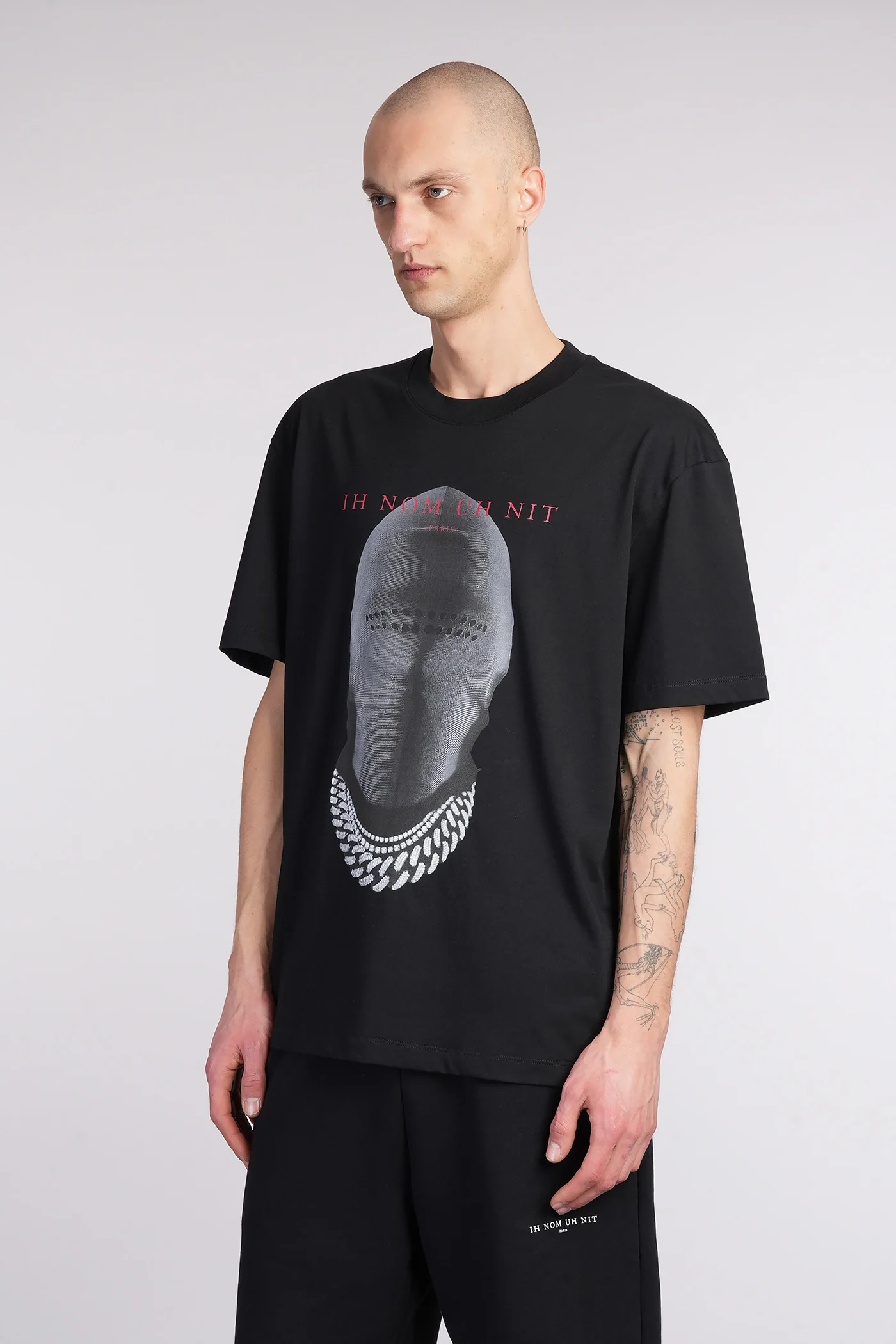 T-Shirt in black cotton - Image 4