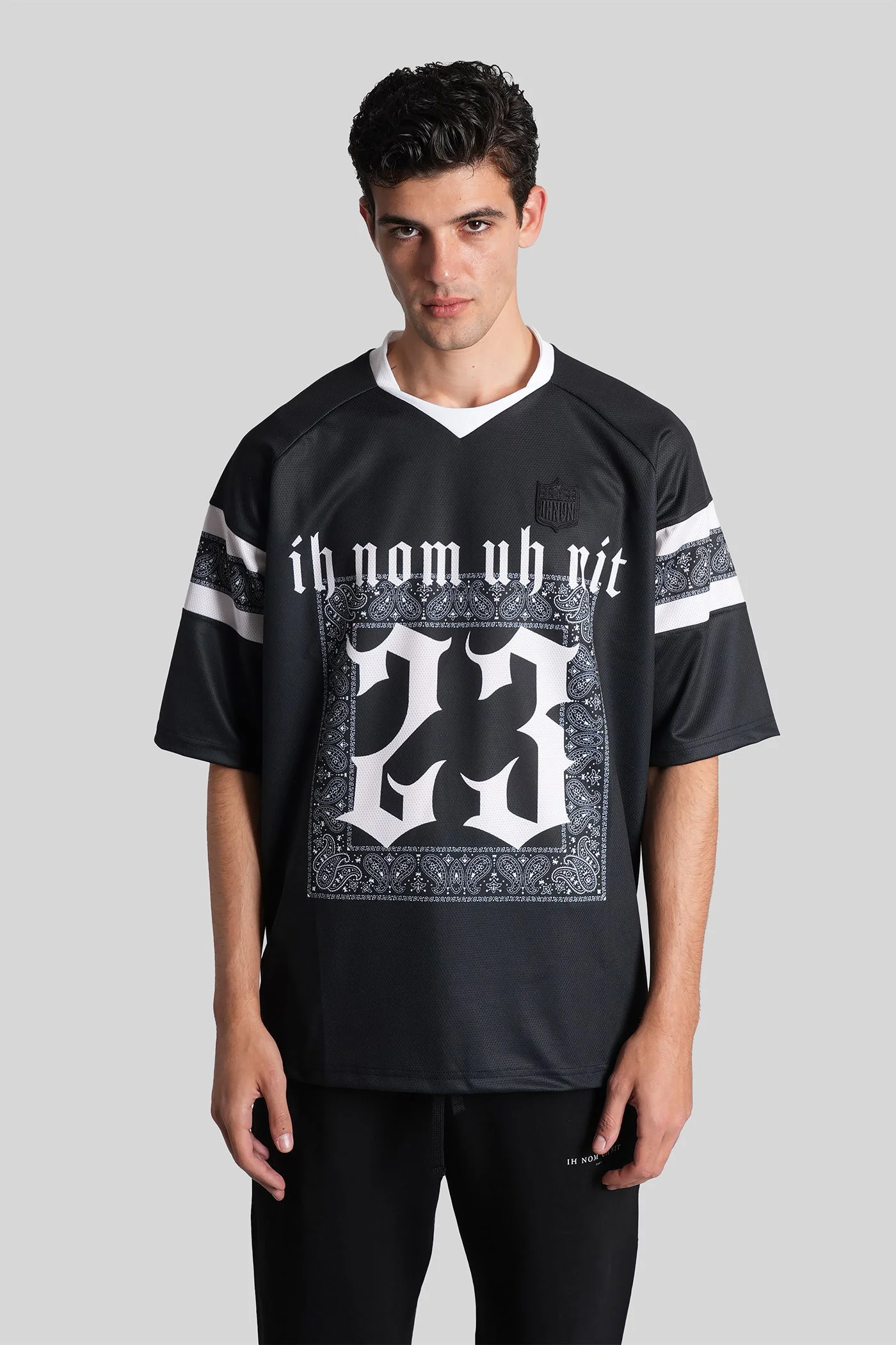 T-Shirt in black polyester