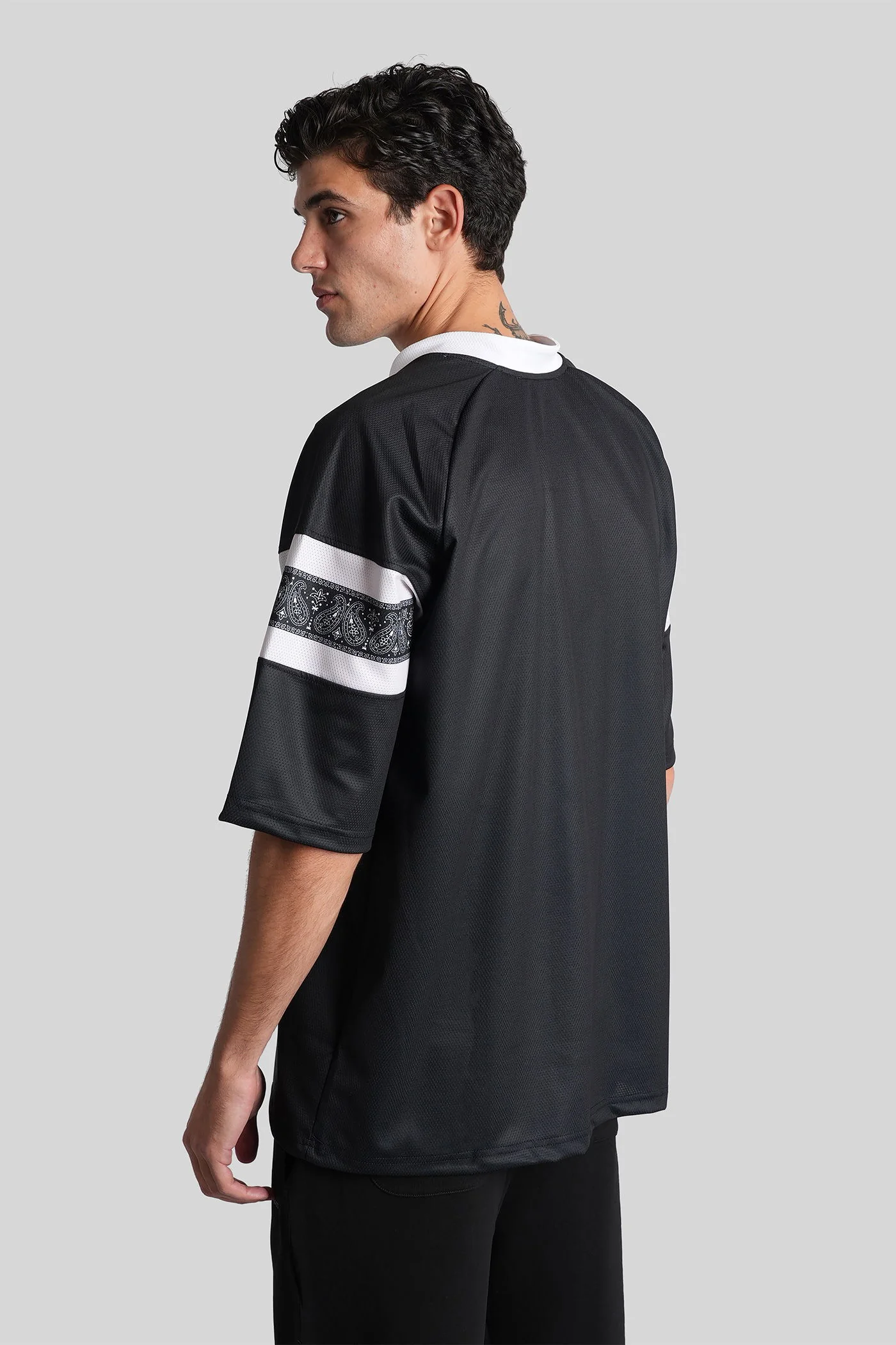 T-Shirt in black polyester - Image 3