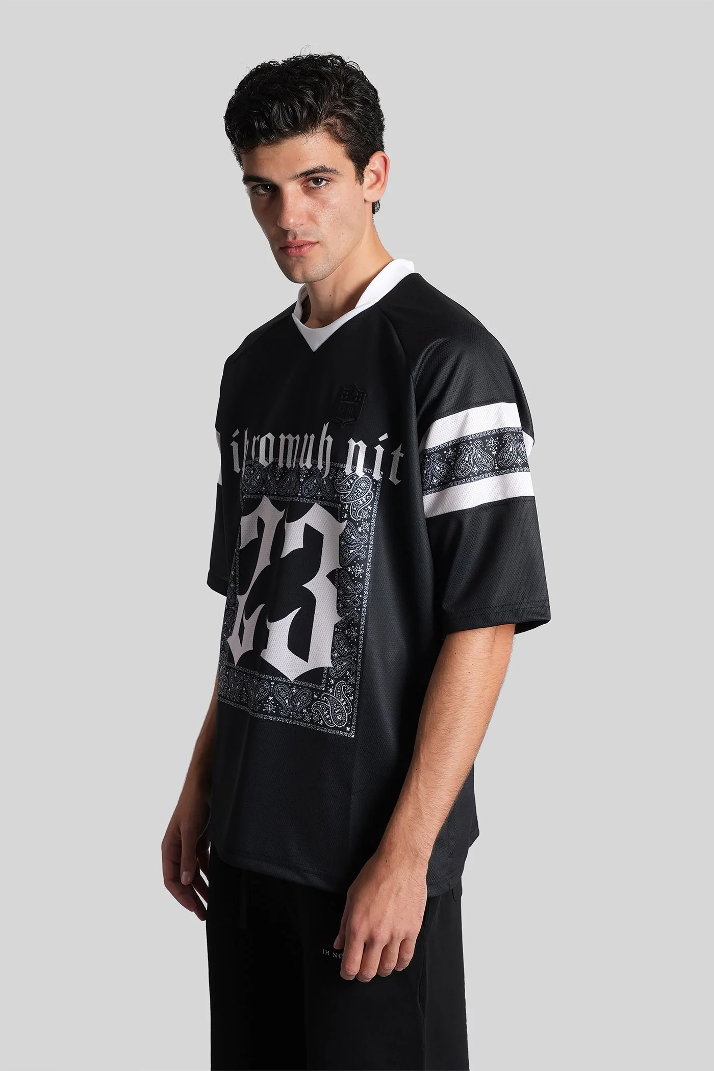 T-Shirt in black polyester - Image 4