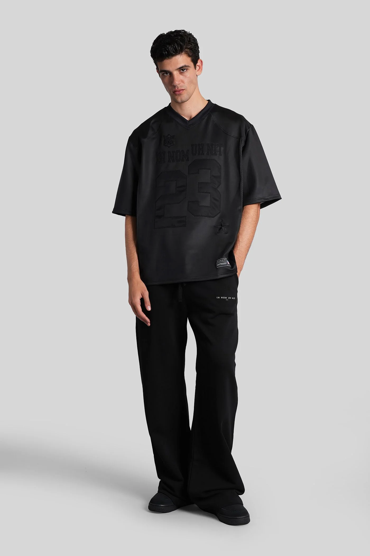 T-Shirt in black polyester - Image 2