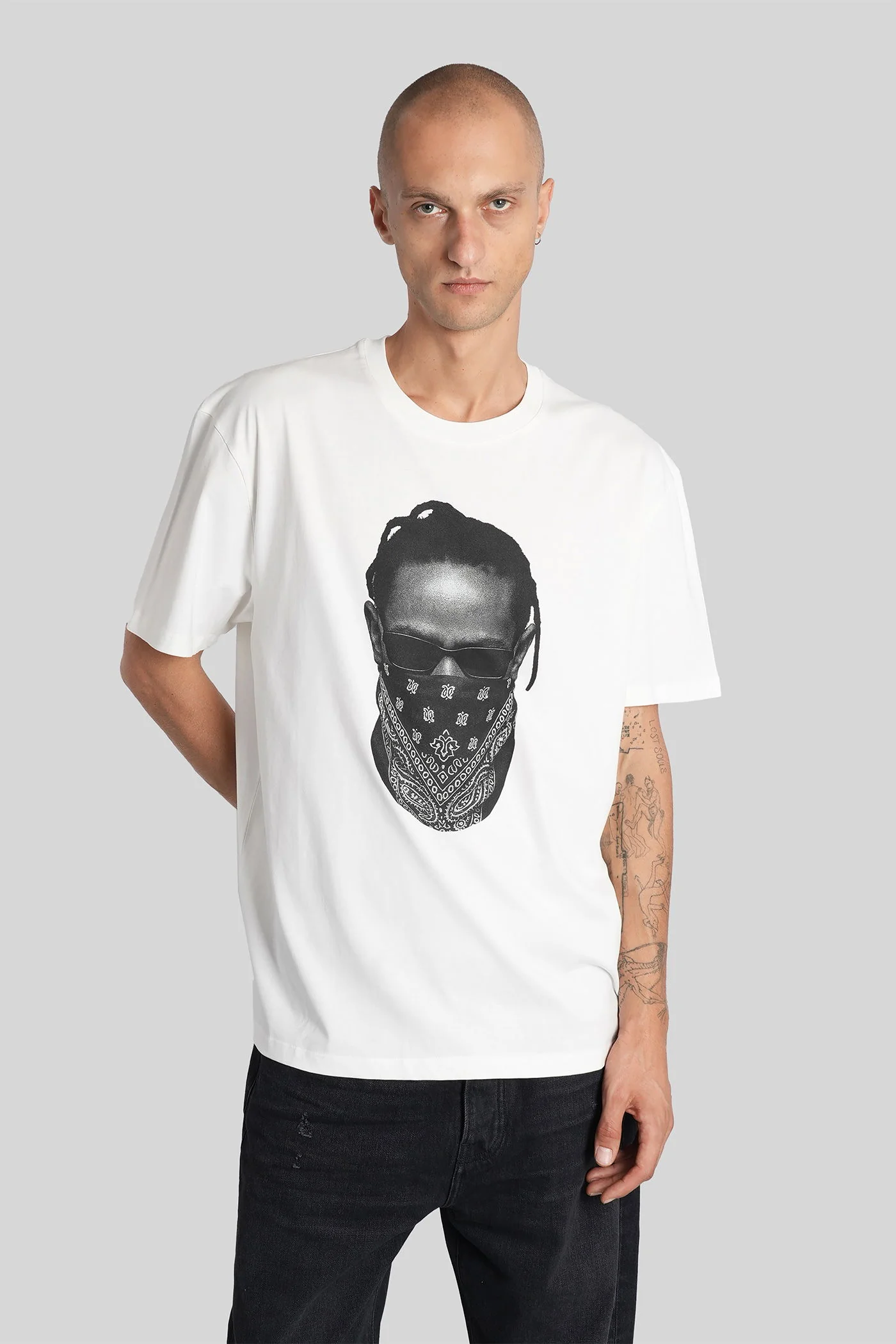 T-Shirt in white cotton