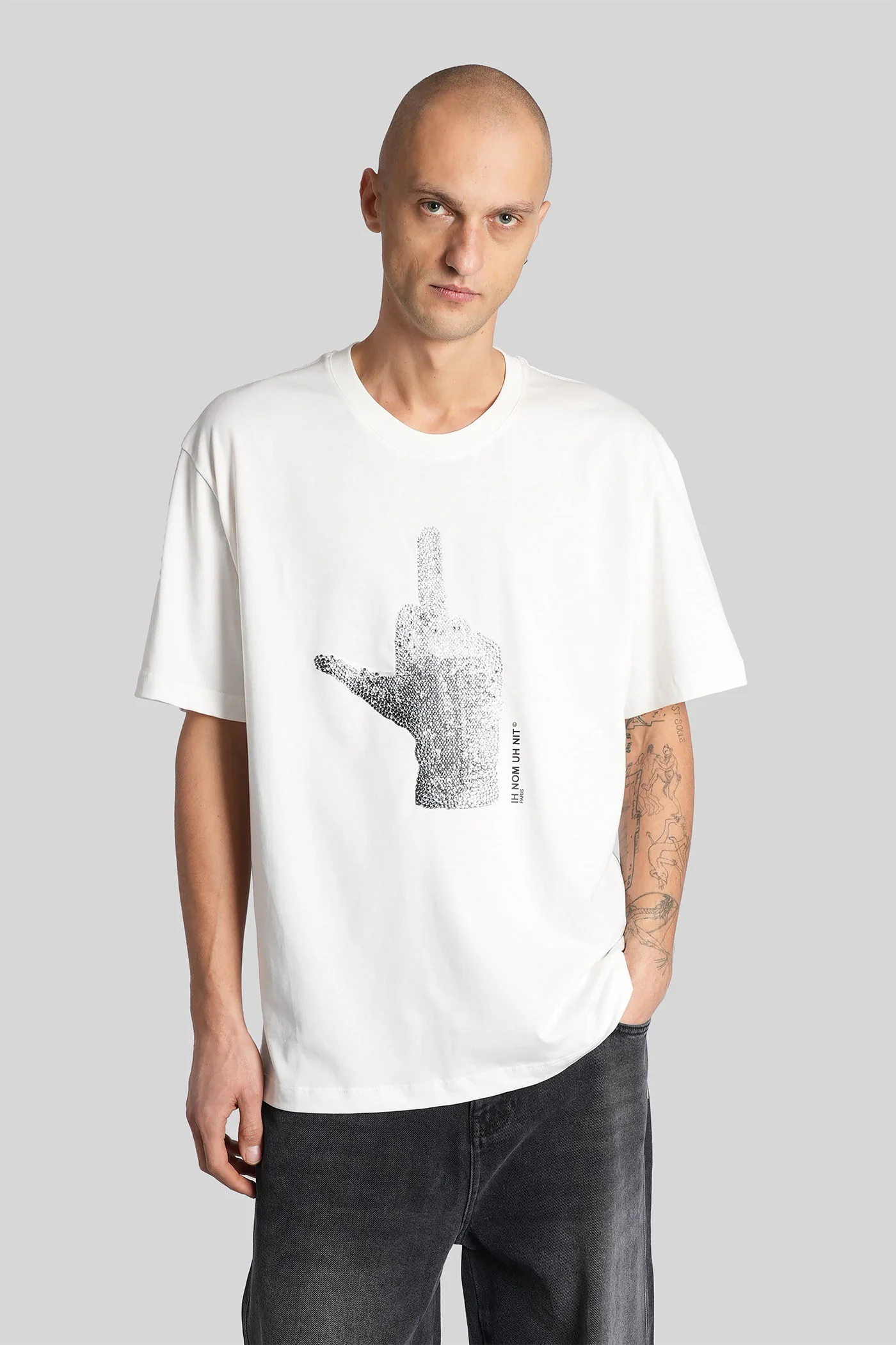 T-Shirt in white cotton